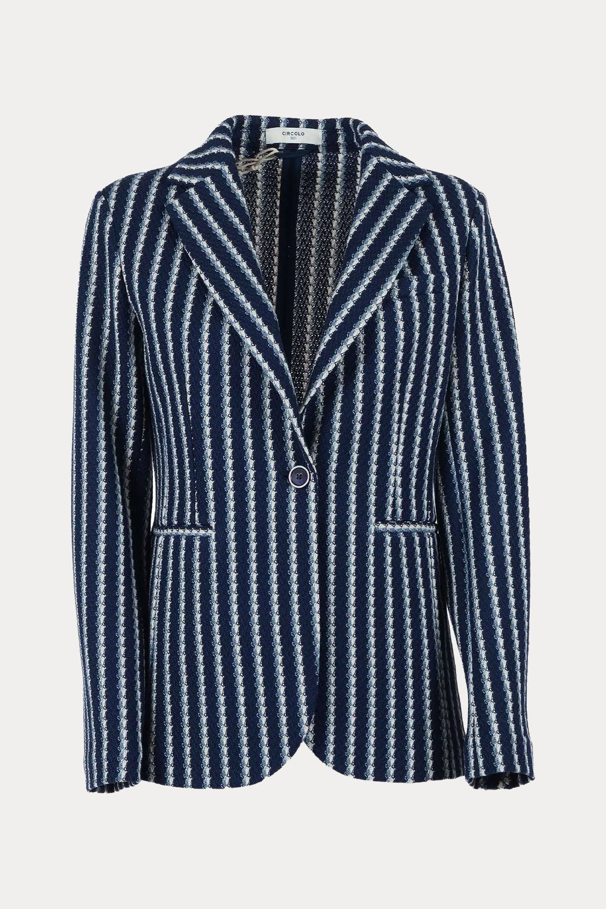 Circolo 1901 Çizgili Örgü Blazer Ceket