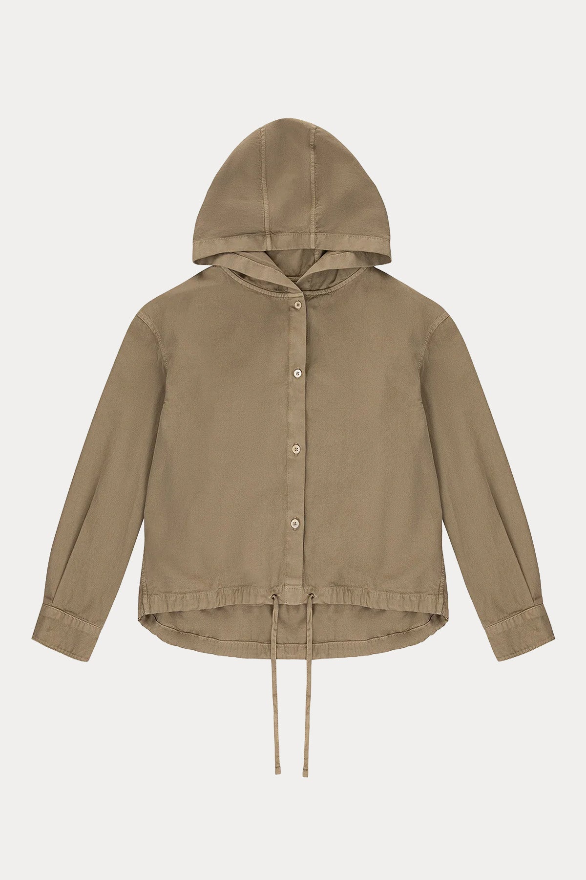 Circolo 1901 Relaxed Fit Etek Ucu Büzgülü Kapüşonlu Ceket