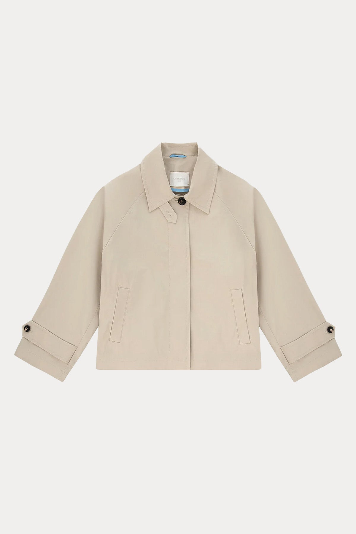 Circolo 1901 Boxy Fit Streç Kısa Trençkot