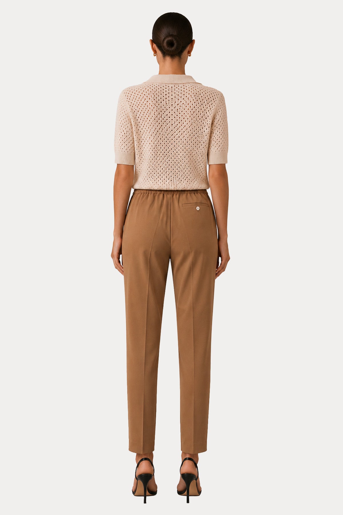 Circolo 1901 Slim Fit Beli Lastikli Streç Pantolon