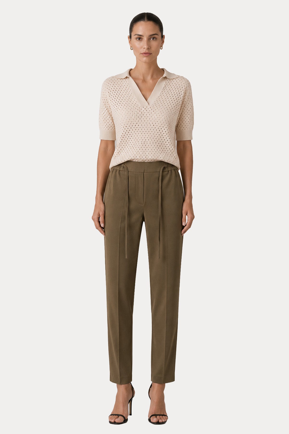 Circolo 1901 Slim Fit Beli Lastikli Streç Pantolon