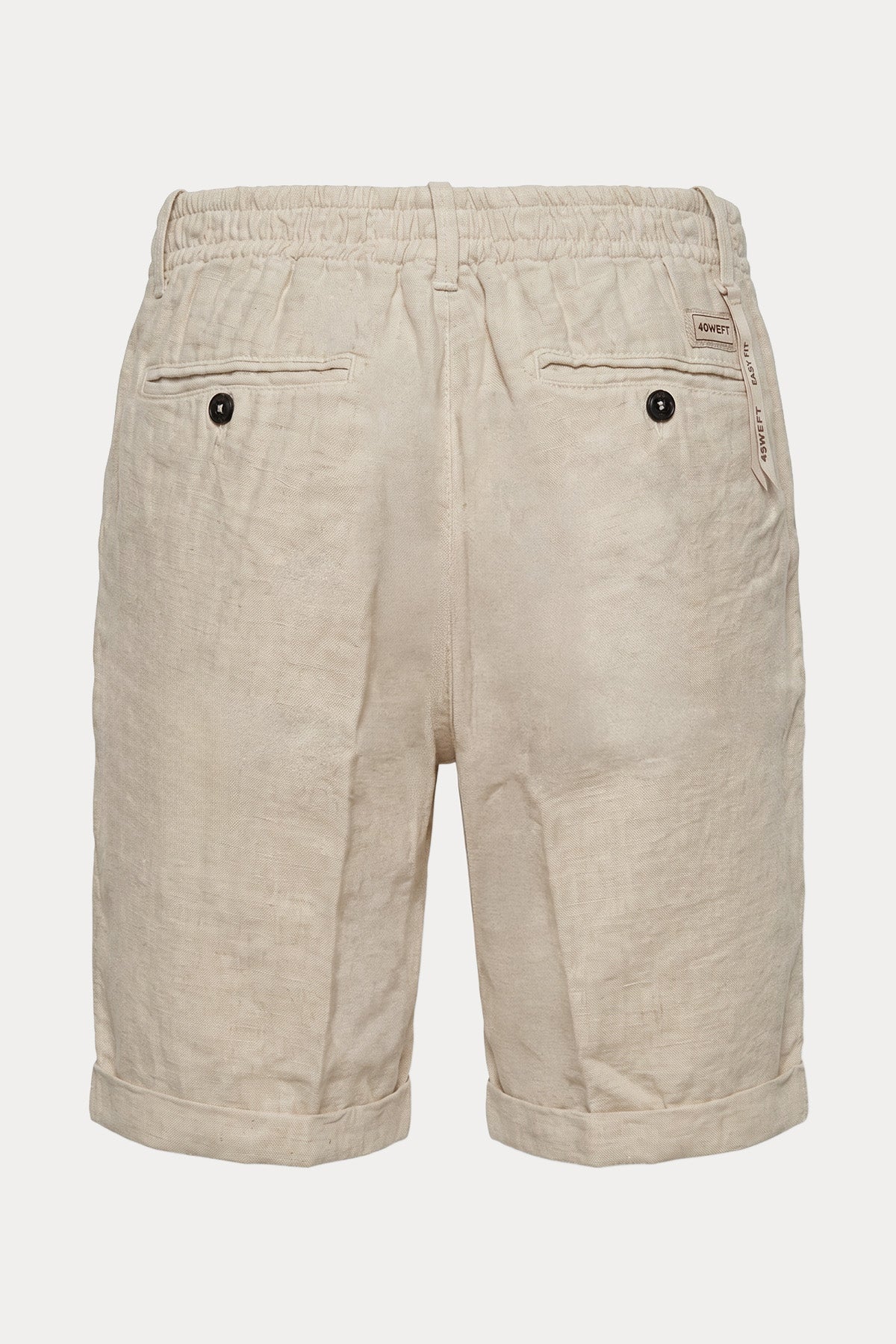 40 Weft Coach Easy Fit Tek Pile Beli Lastikli Keten Şort-Şort-Libas