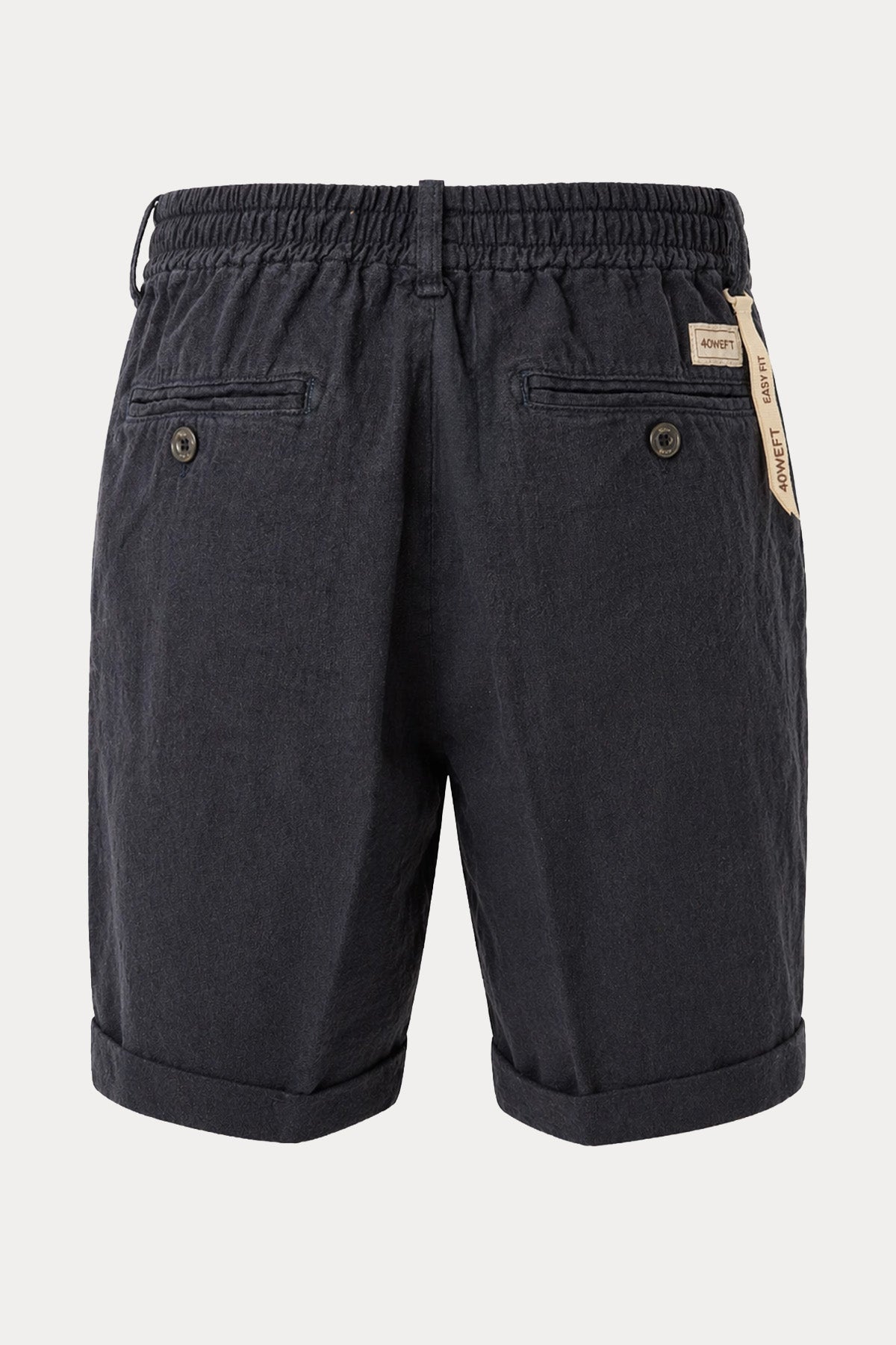 40 Weft Coach Easy Fit Tek Pile Beli Lastikli Keten Şort-Şort-Libas