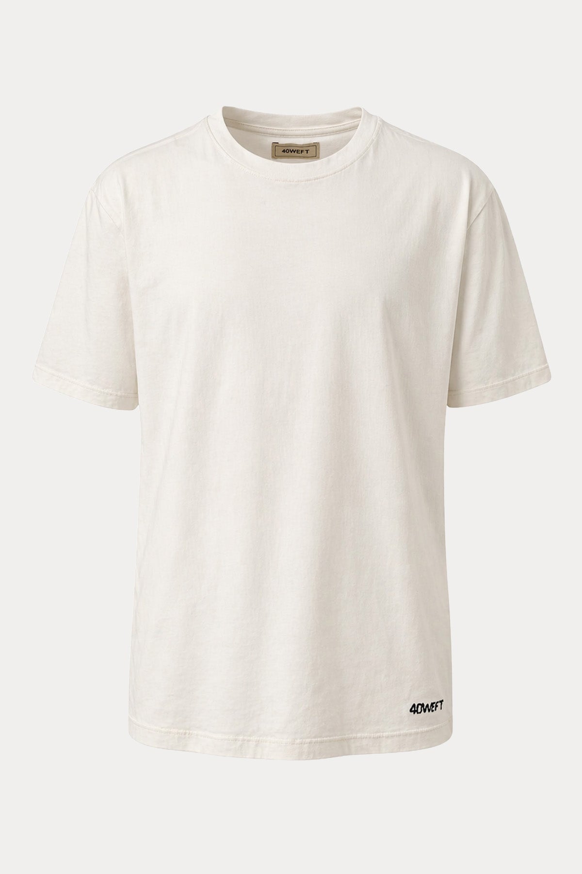 40 Weft Sam Streç Yuvarlak Yaka T-shirt-T-shirt-Libas