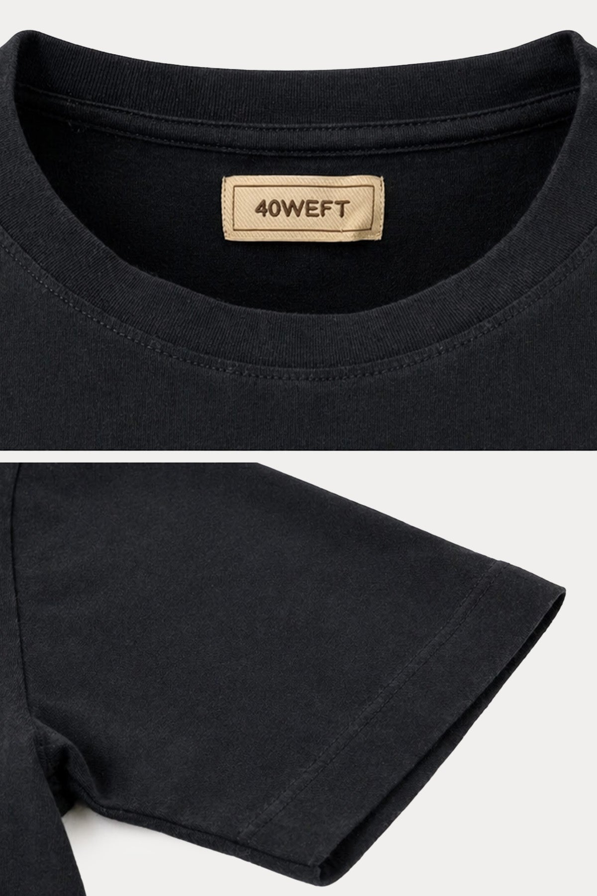 40 Weft Sam Streç Yuvarlak Yaka T-shirt-T-shirt-Libas