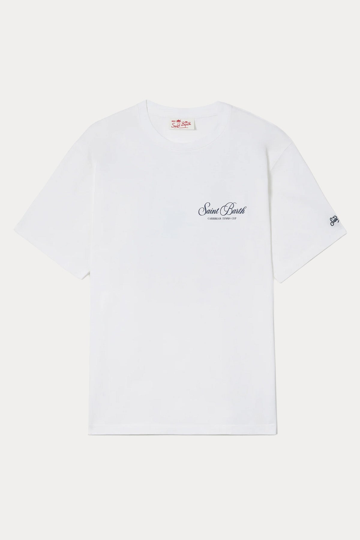 Saint Barth Regular Fit Yuvarlak Yaka Logolu T-shirt-T-shirt-Libas