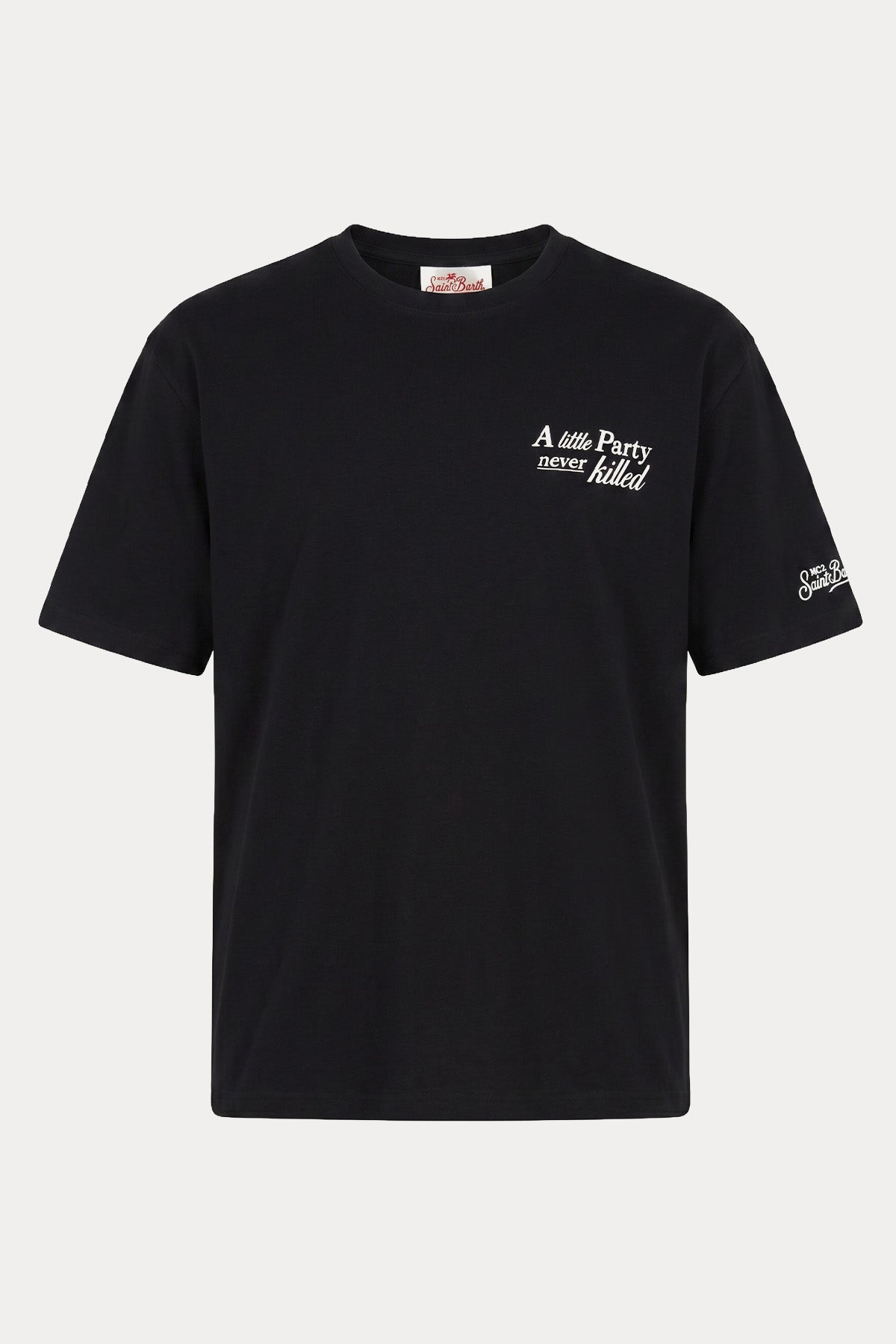 Saint Barth Regular Fit Yuvarlak Yaka Logolu T-shirt