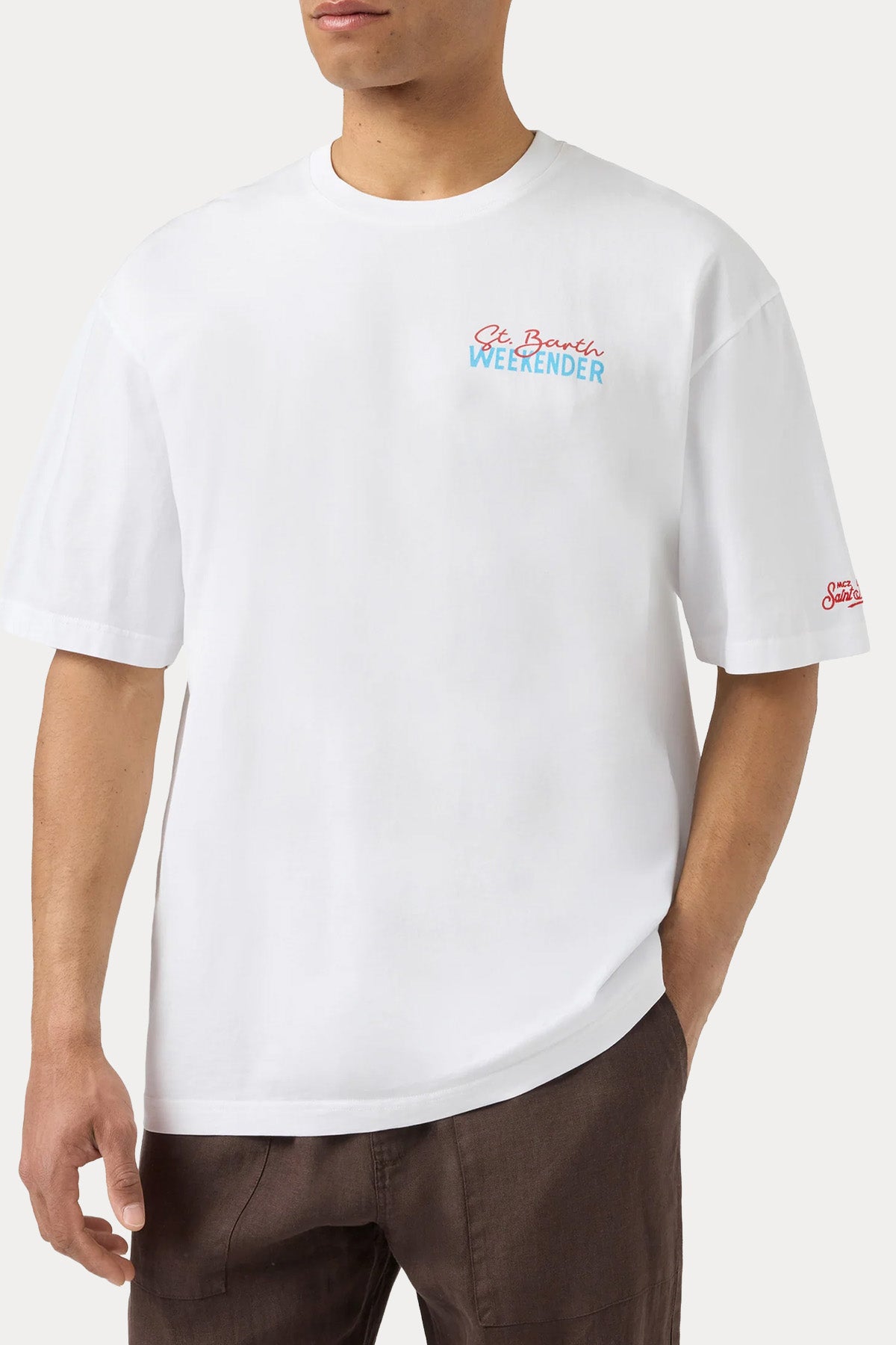 Saint Barth Relaxed Fit Yuvarlak Yaka Baskılı T-shirt-T-shirt-Libas