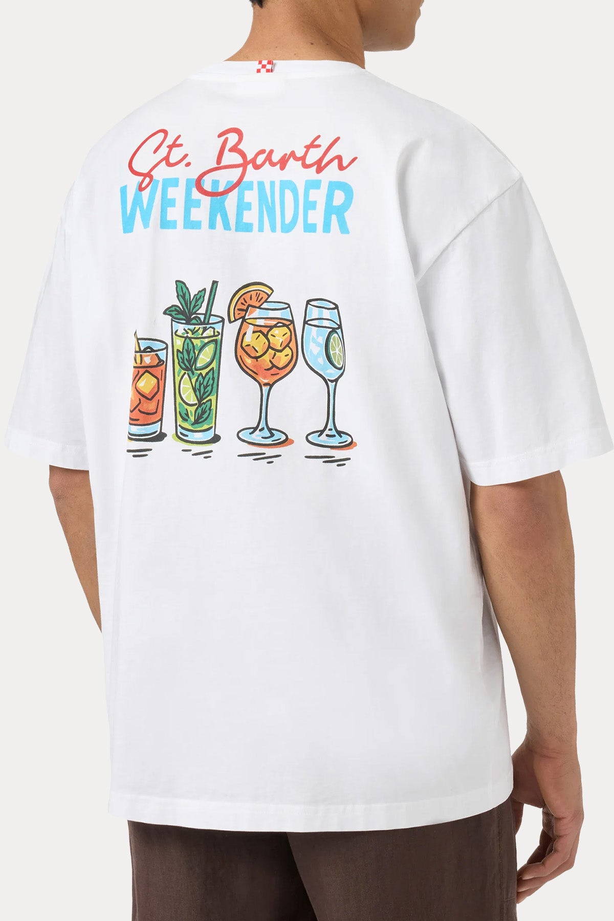 Saint Barth Relaxed Fit Yuvarlak Yaka Baskılı T-shirt-T-shirt-Libas
