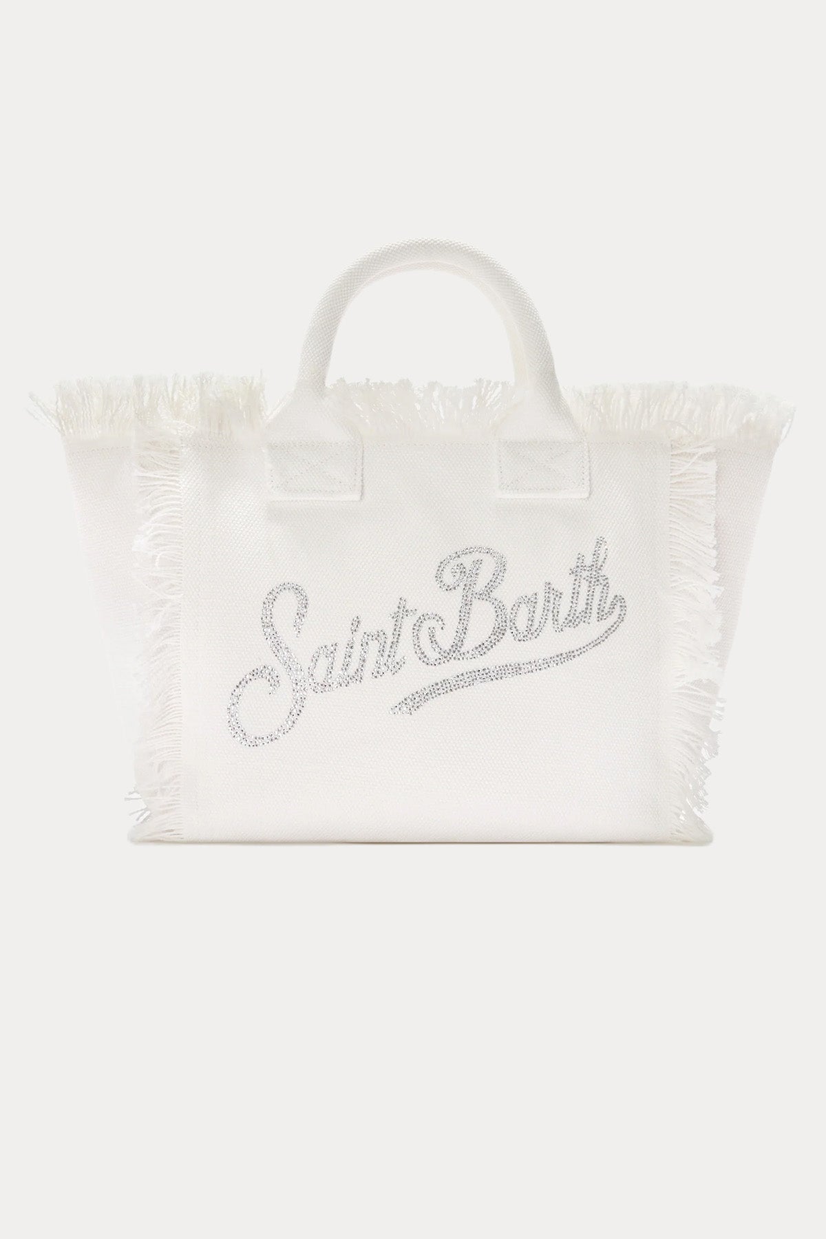 Saint Barth Medium Logolu Kanvas Çanta-Çanta-Libas