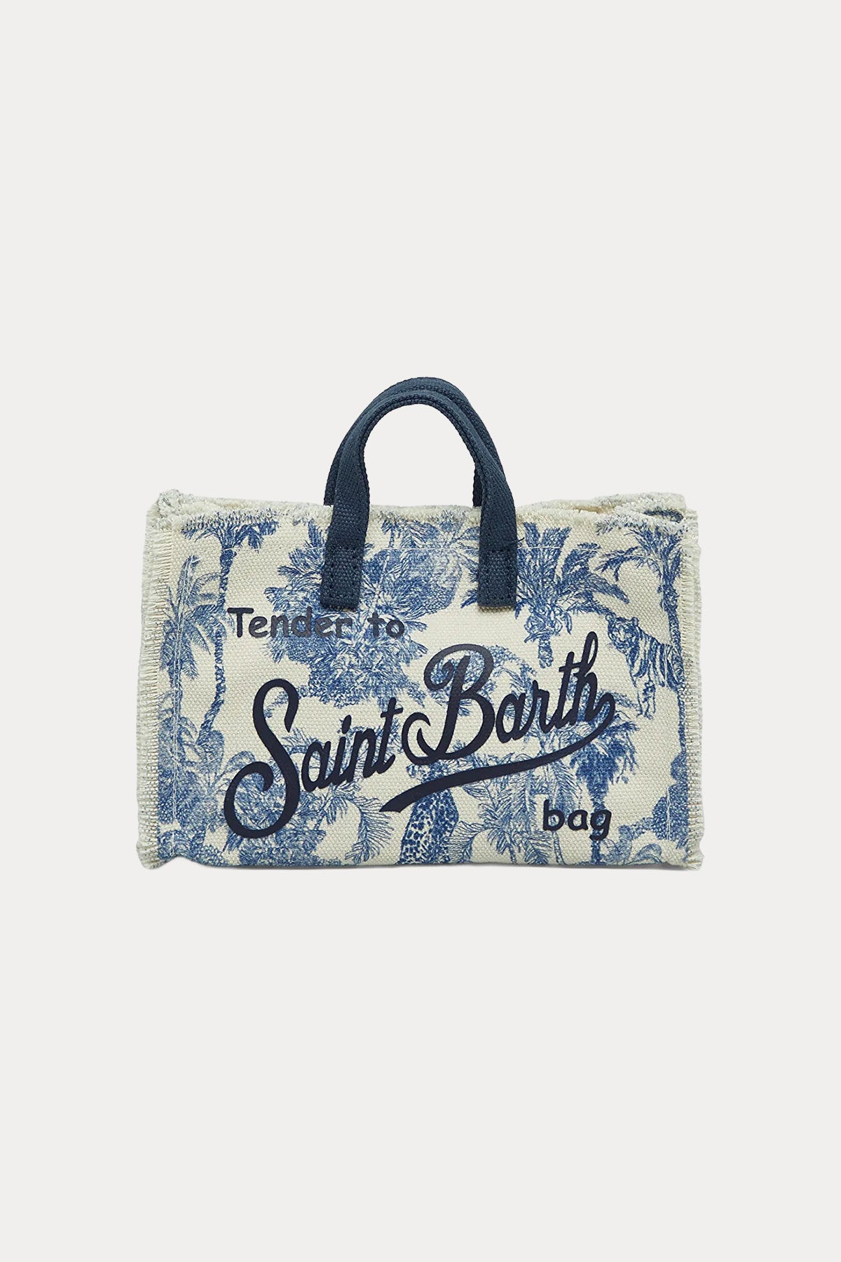 Saint Barth Mini Logolu Kanvas Omuz Çantası