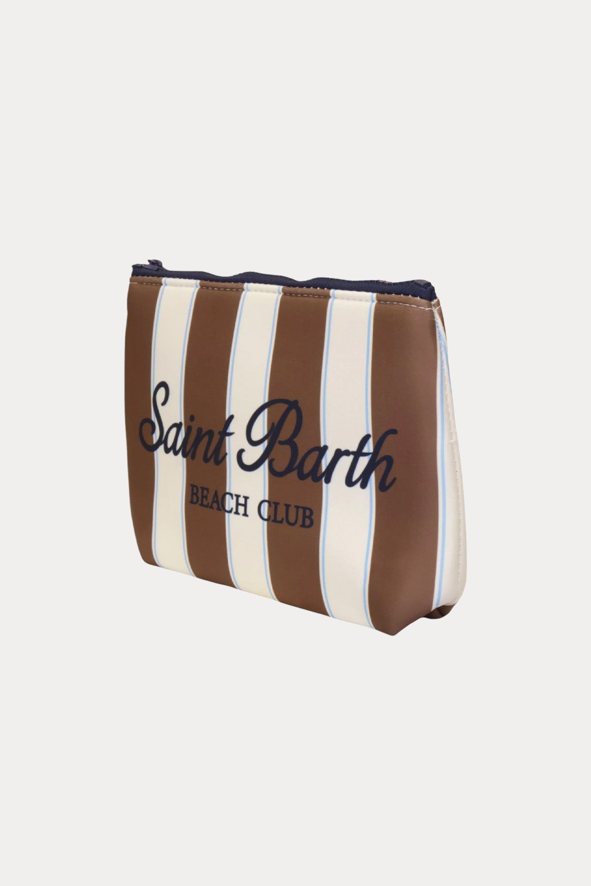 Saint Barth Small Çizgili Logolu Clutch Çanta-Çanta-Libas