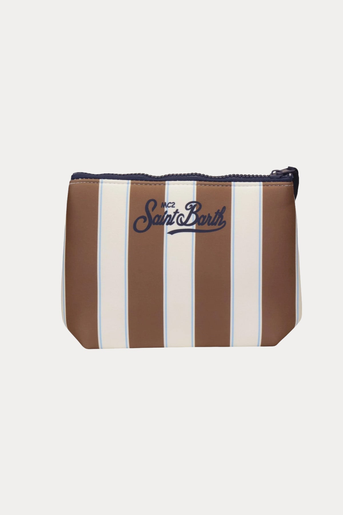 Saint Barth Small Çizgili Logolu Clutch Çanta-Çanta-Libas