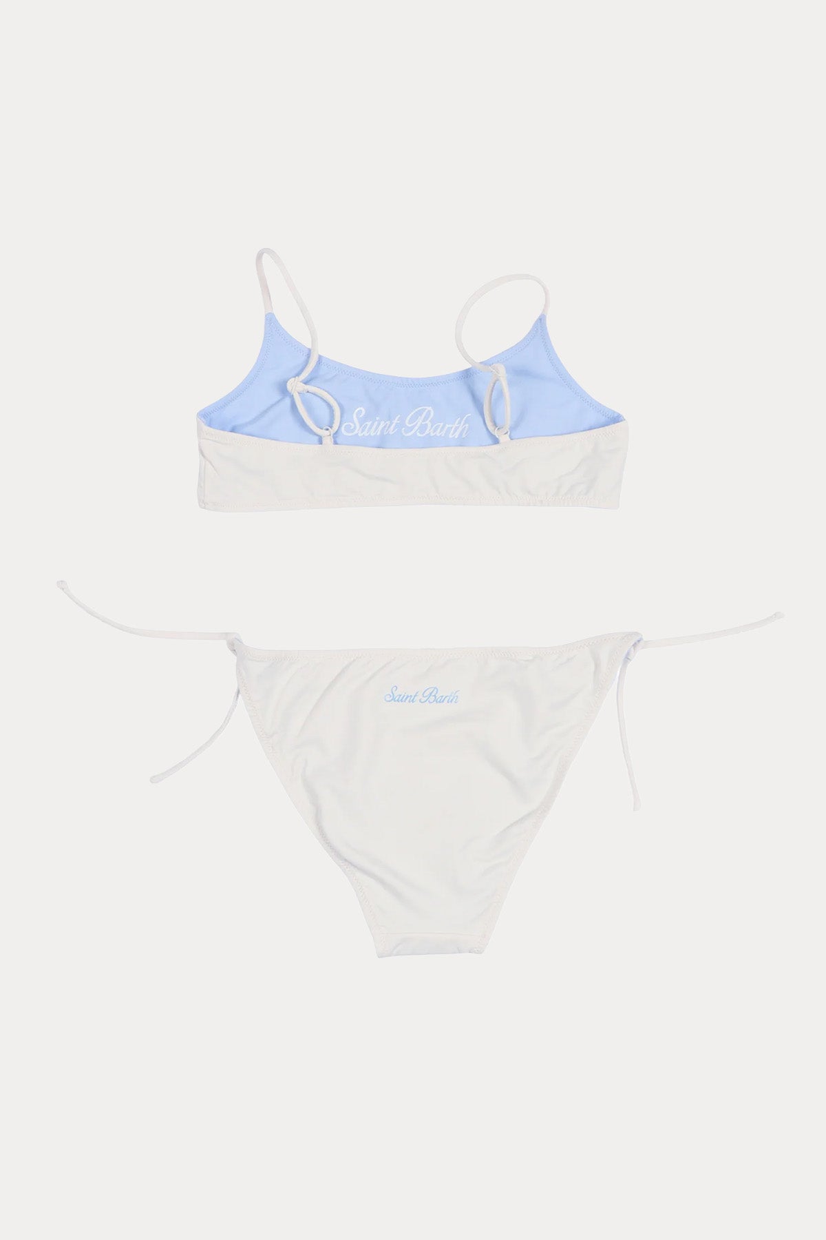 Saint Barth 6-10 Yaş Kız Çocuk Logolu Streç Bikini-Bikini-Libas