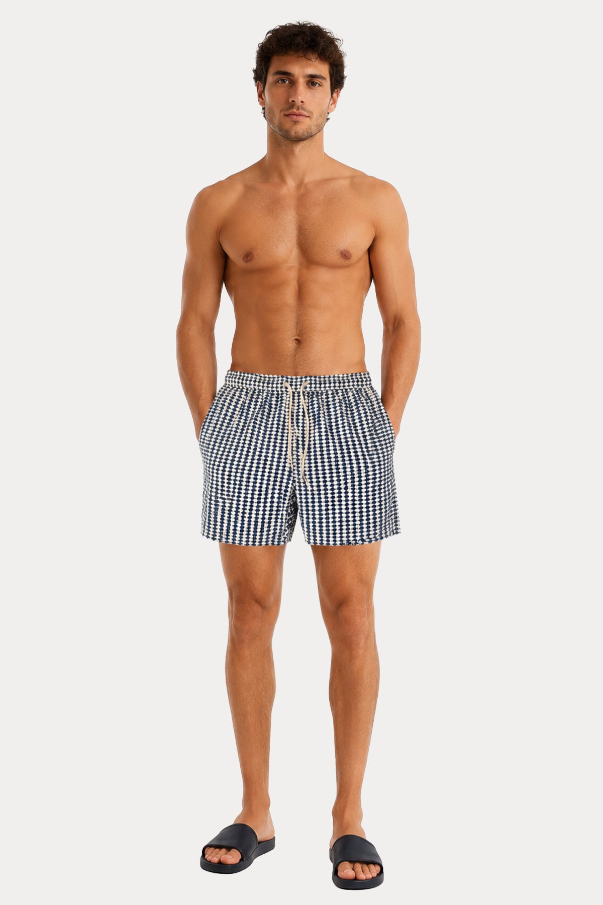 Saint Barth Balık Temalı Beli Lastikli Şort Mayo