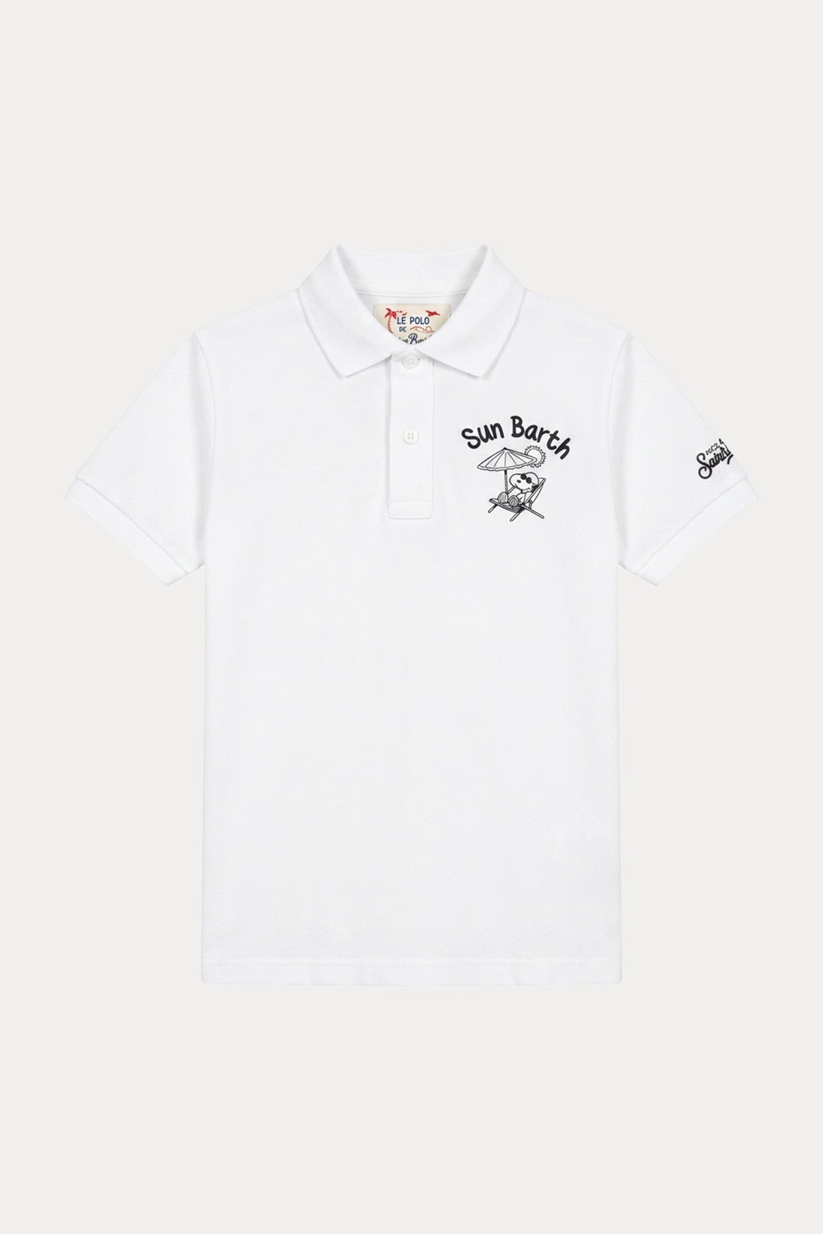 Saint Barth 10 Yaş Erkek Çocuk Polo Yaka Logolu T-shirt