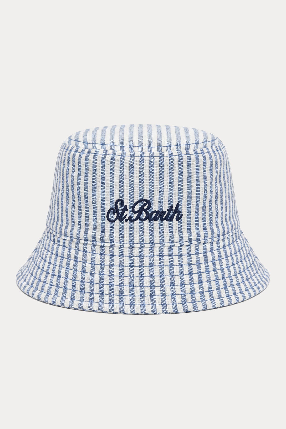 Saint Barth Unisex Çocuk Çizgili Logolu Bucket Şapka