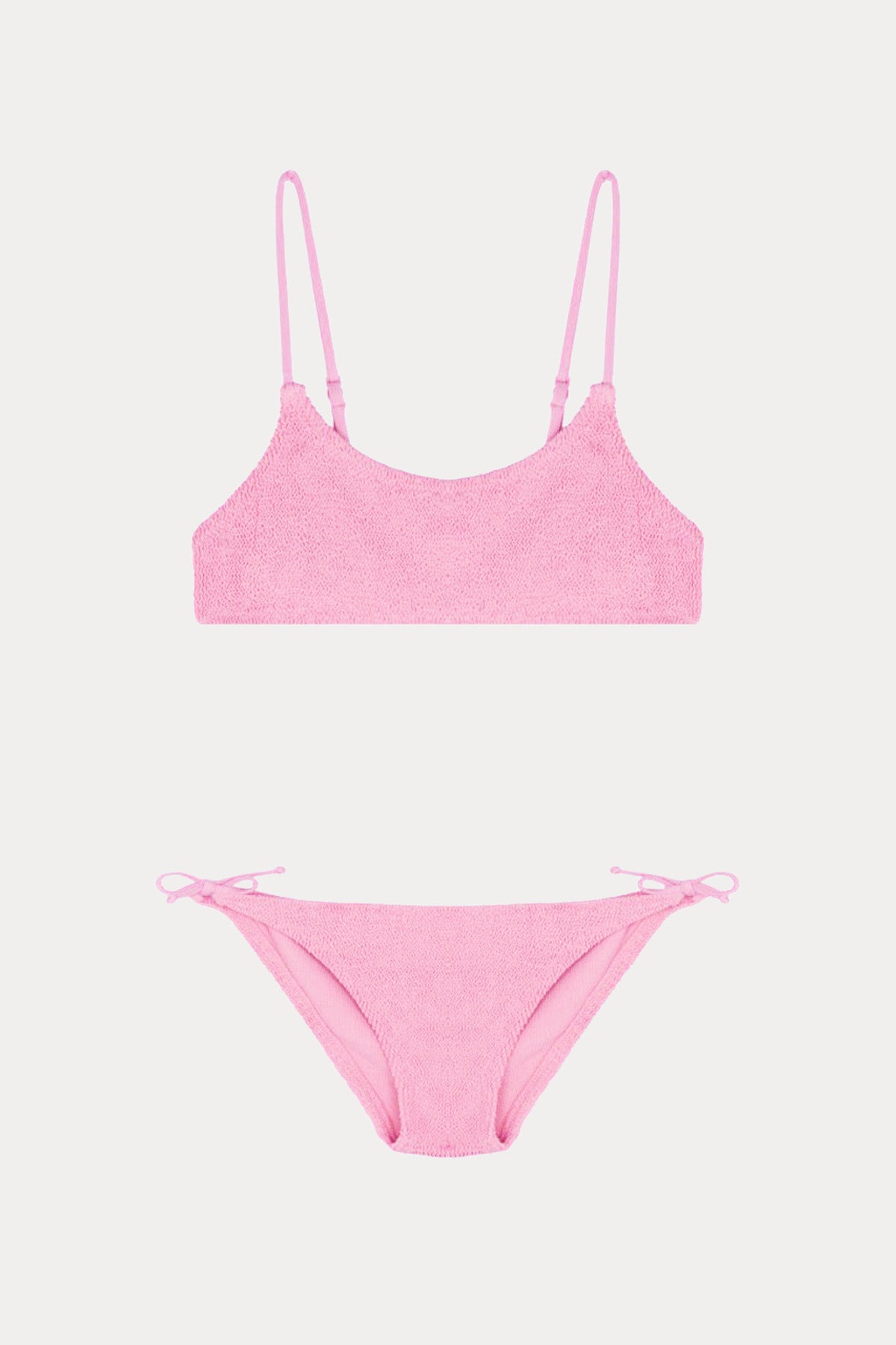 Saint Barth 6-8 Yaş Kız Çocuk Dokulu Kumaş Streç Bikini
