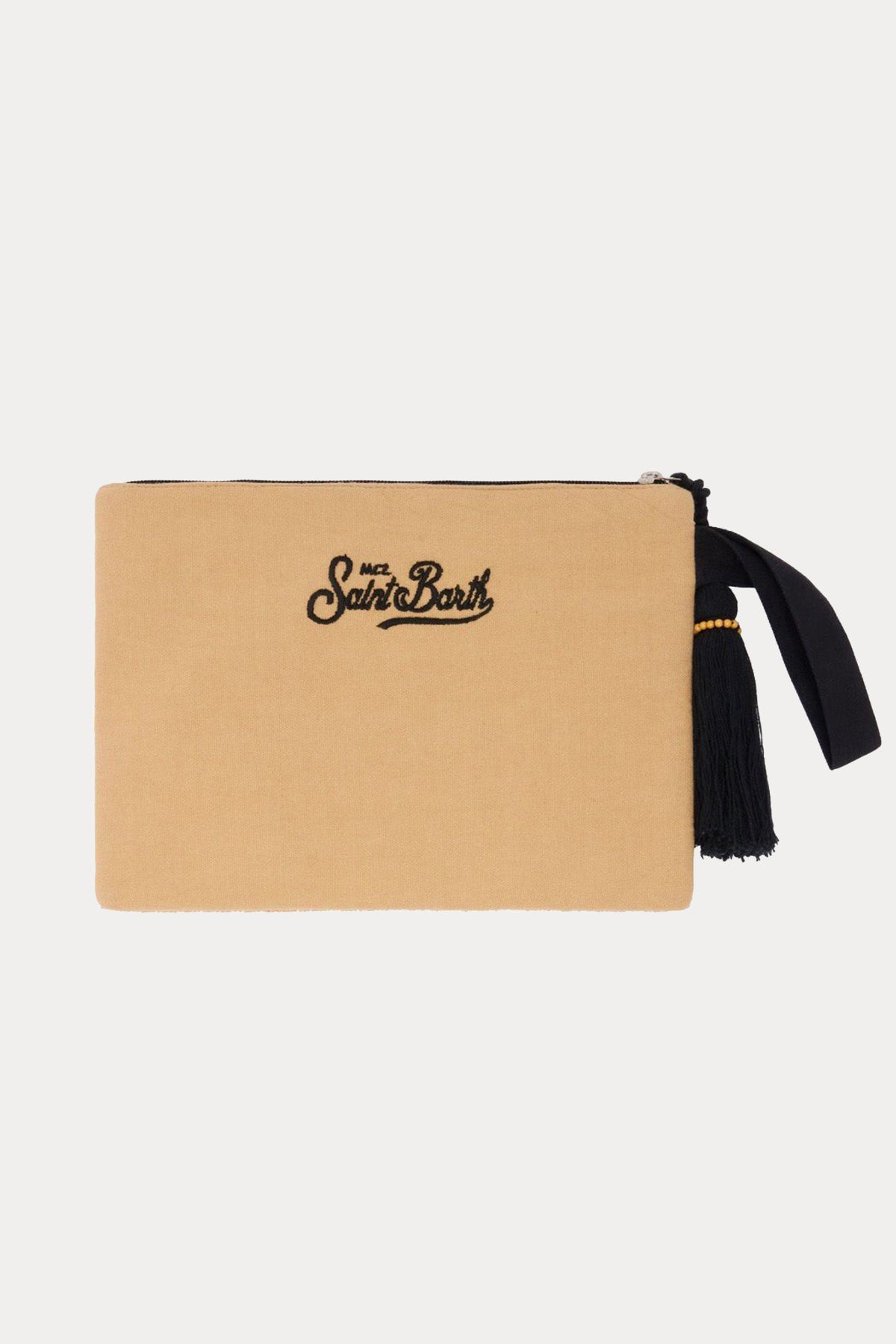 Saint Barth Mini Leopar Desen Logolu Clutch Çanta