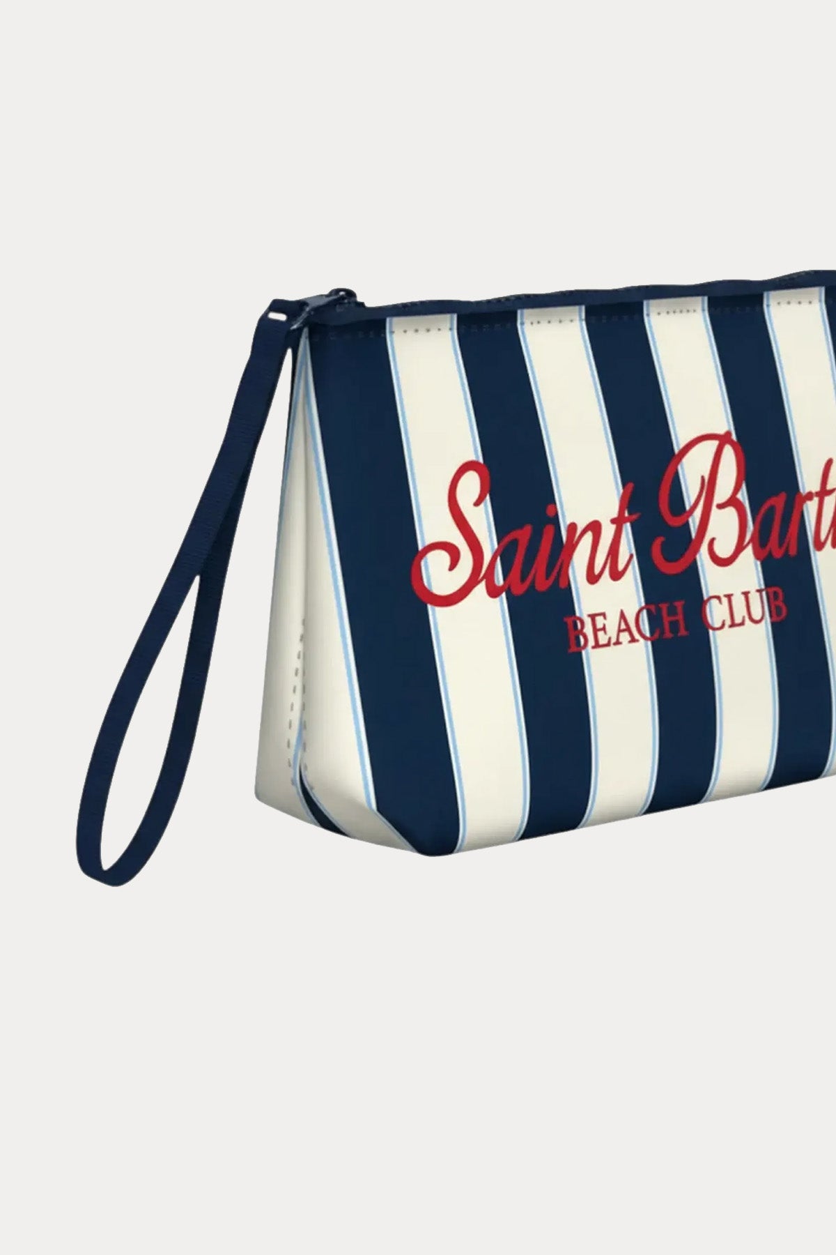 Saint Barth Mini Çizgili Logolu Clutch Çanta