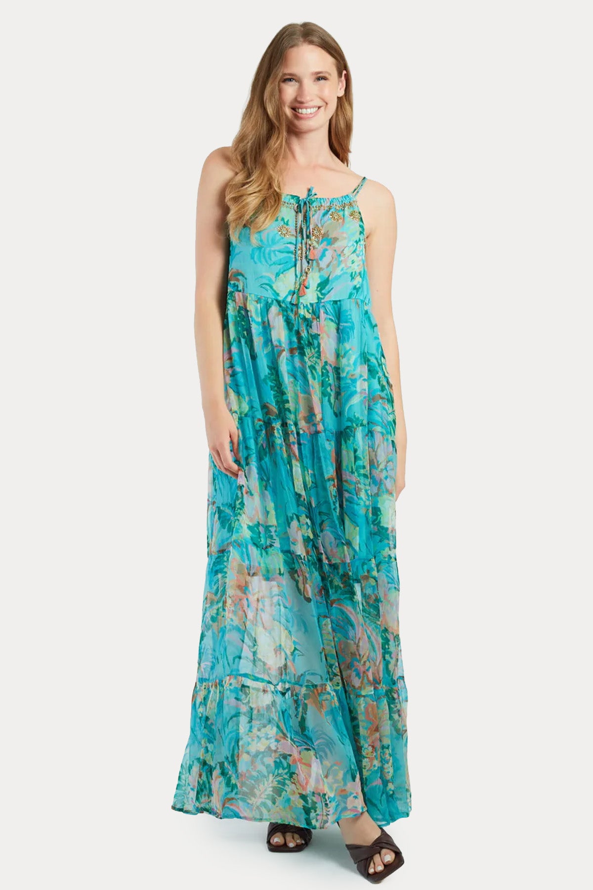 Rene Derhy Minh Comfort Fit Maxi Elbise-Elbise-Libas