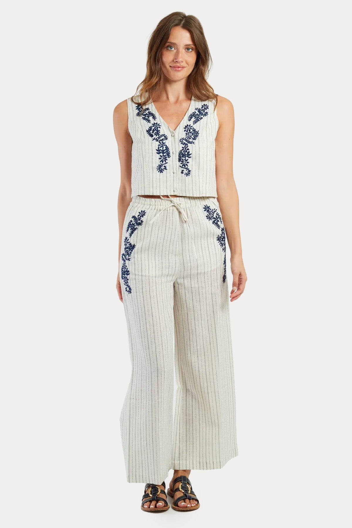 Rene Derhy Begonia Straight Fit Pantolon-Pantolon-Libas