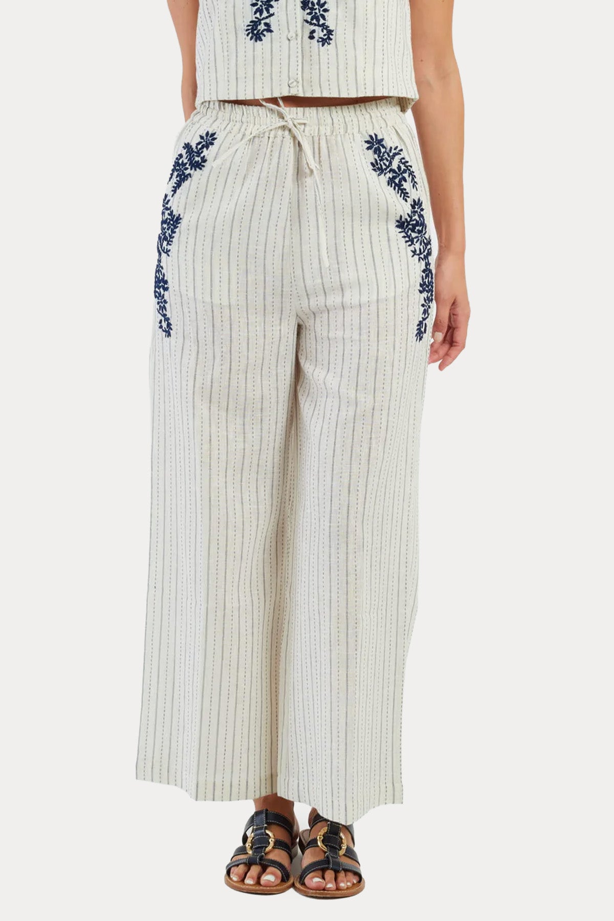 Rene Derhy Begonia Straight Fit Pantolon-Pantolon-Libas