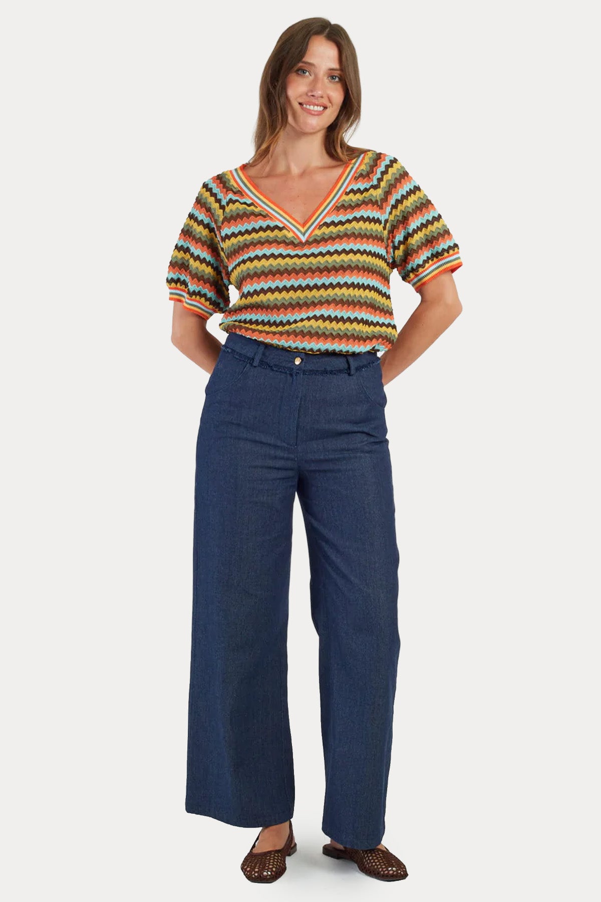Rene Derhy Capucine Comfort Fit İnce Örgü Triko-Triko-Libas