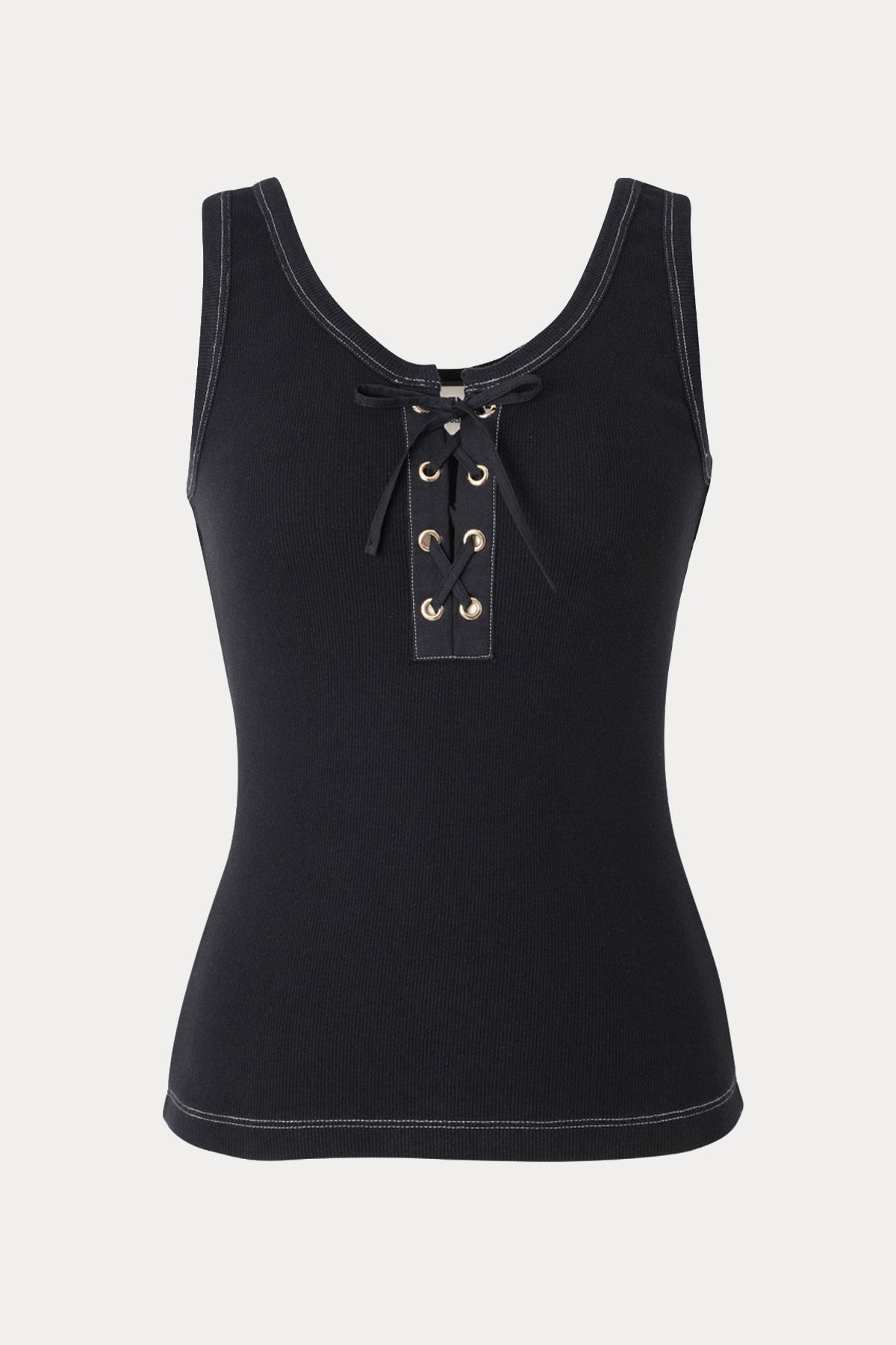 Berenice Slim Fit Bağcık Detaylı Streç T-shirt