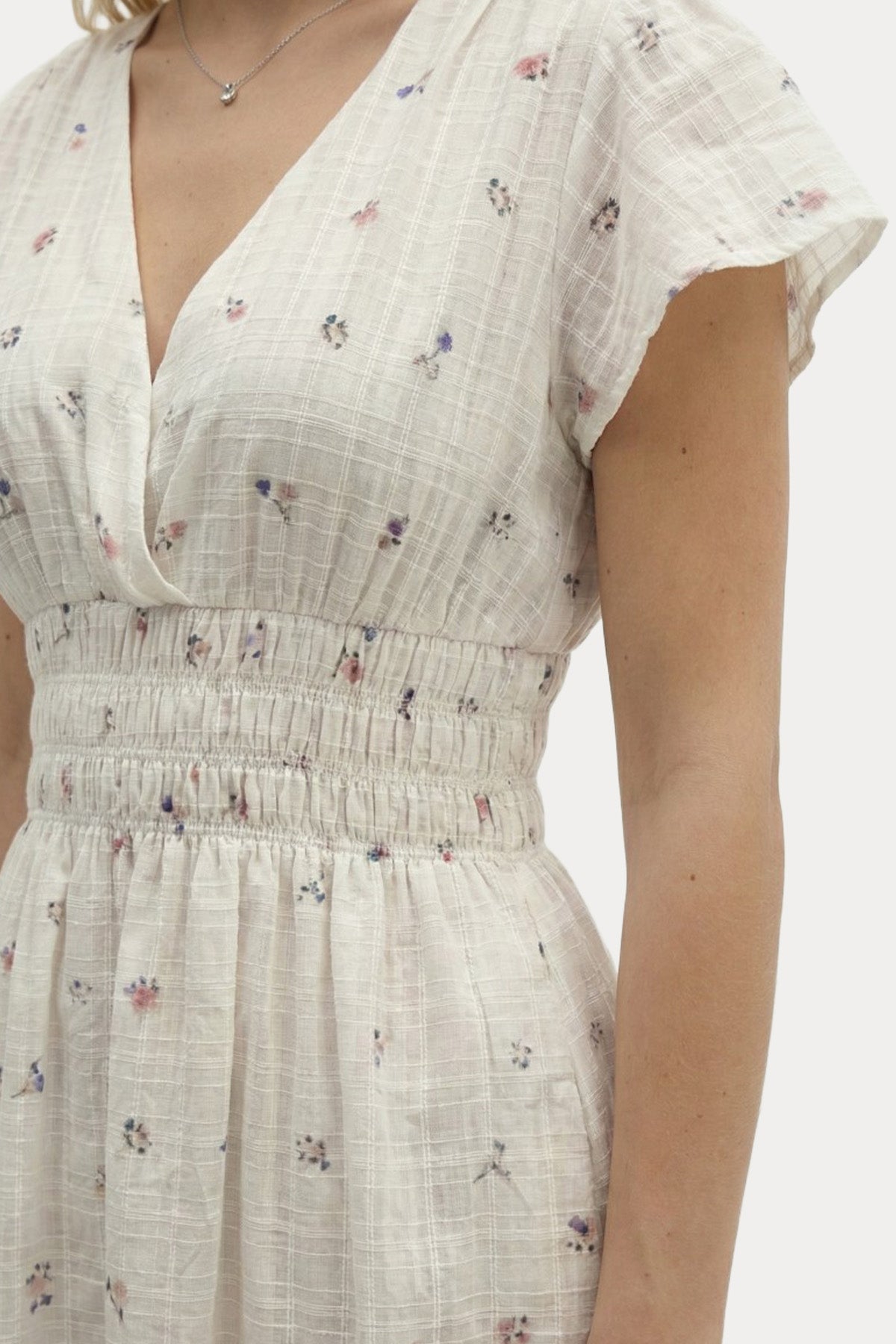 Berenice Regular Fit Jakar Çiçek Desenli Midi Elbise
