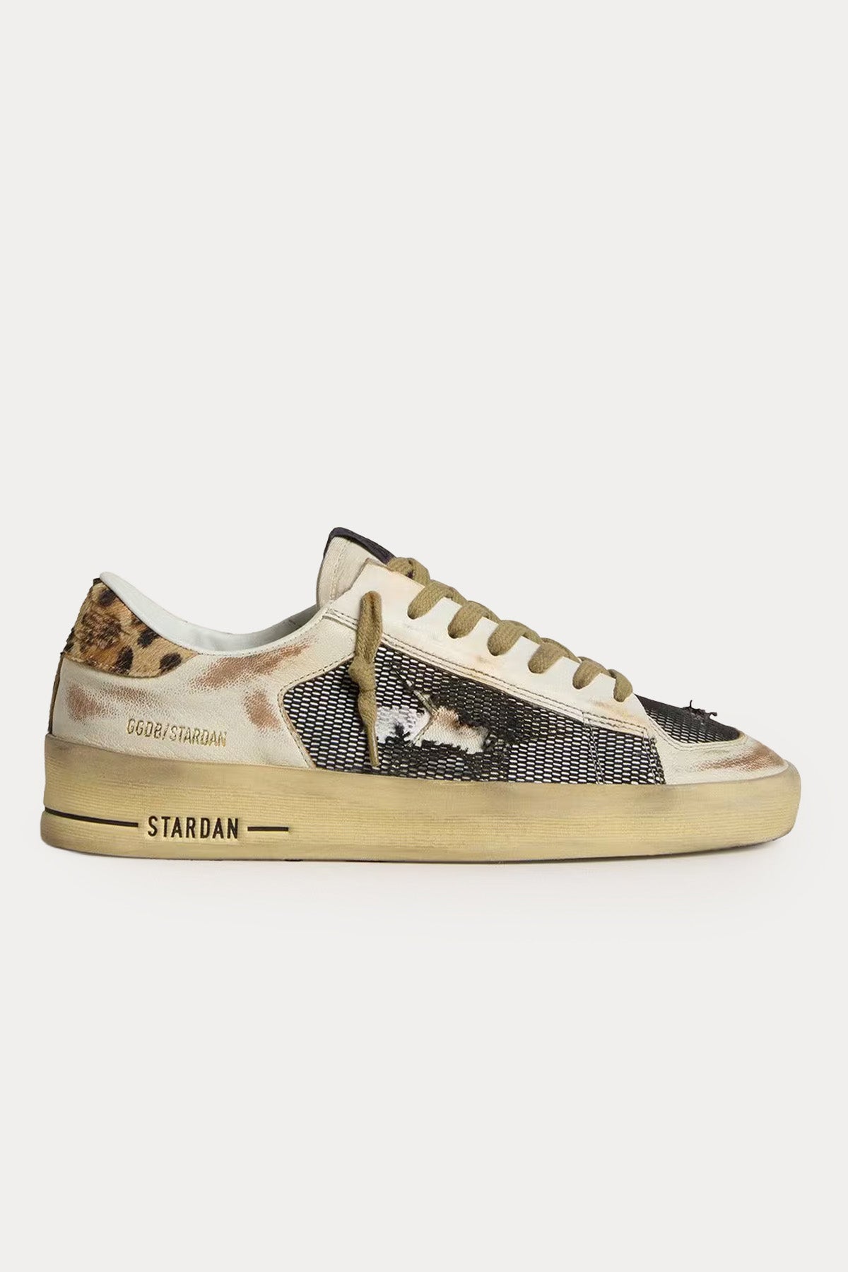 Golden Goose Stardan Leopar Desenli Sneaker Ayakkabı