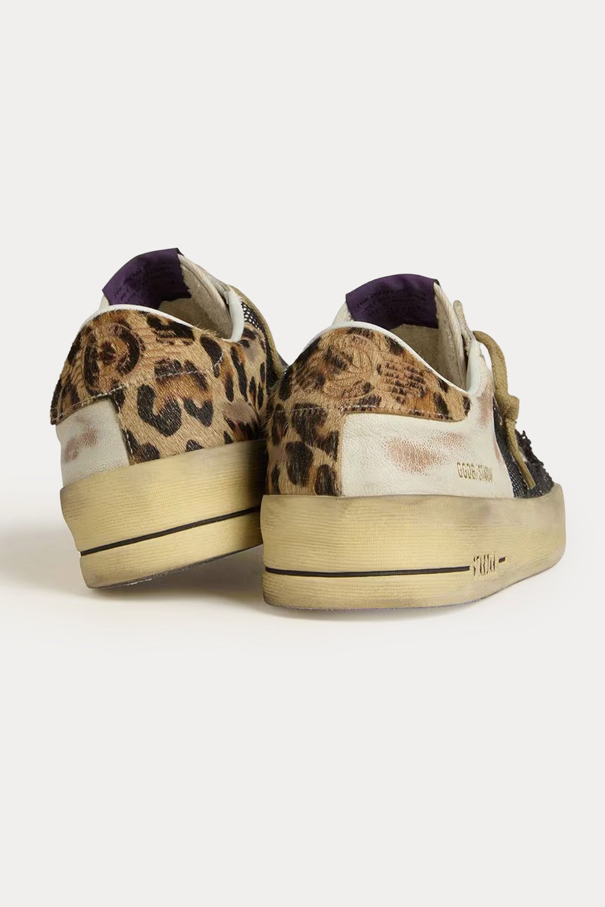 Golden Goose Stardan Leopar Desenli Sneaker Ayakkabı