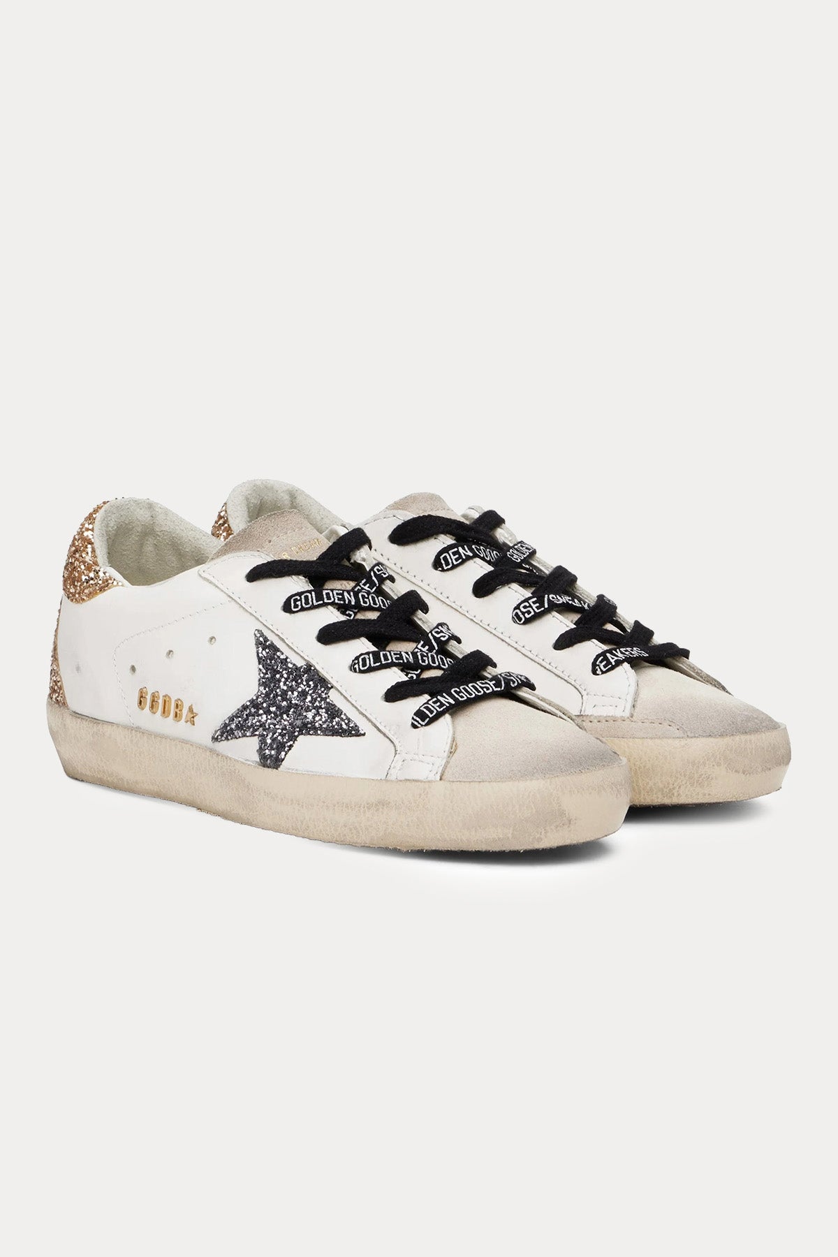 Golden Goose Super-Star Payetli Deri Sneaker Ayakkabı