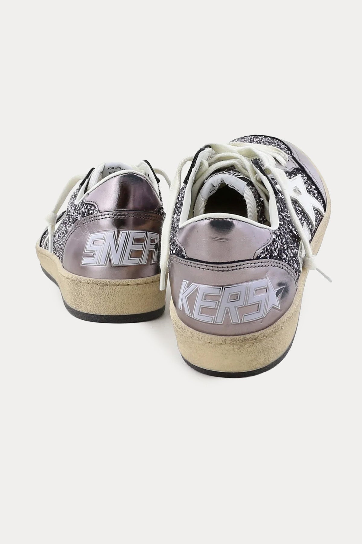 Golden Goose Ball-Star Payetli Deri Sneaker Ayakkabı