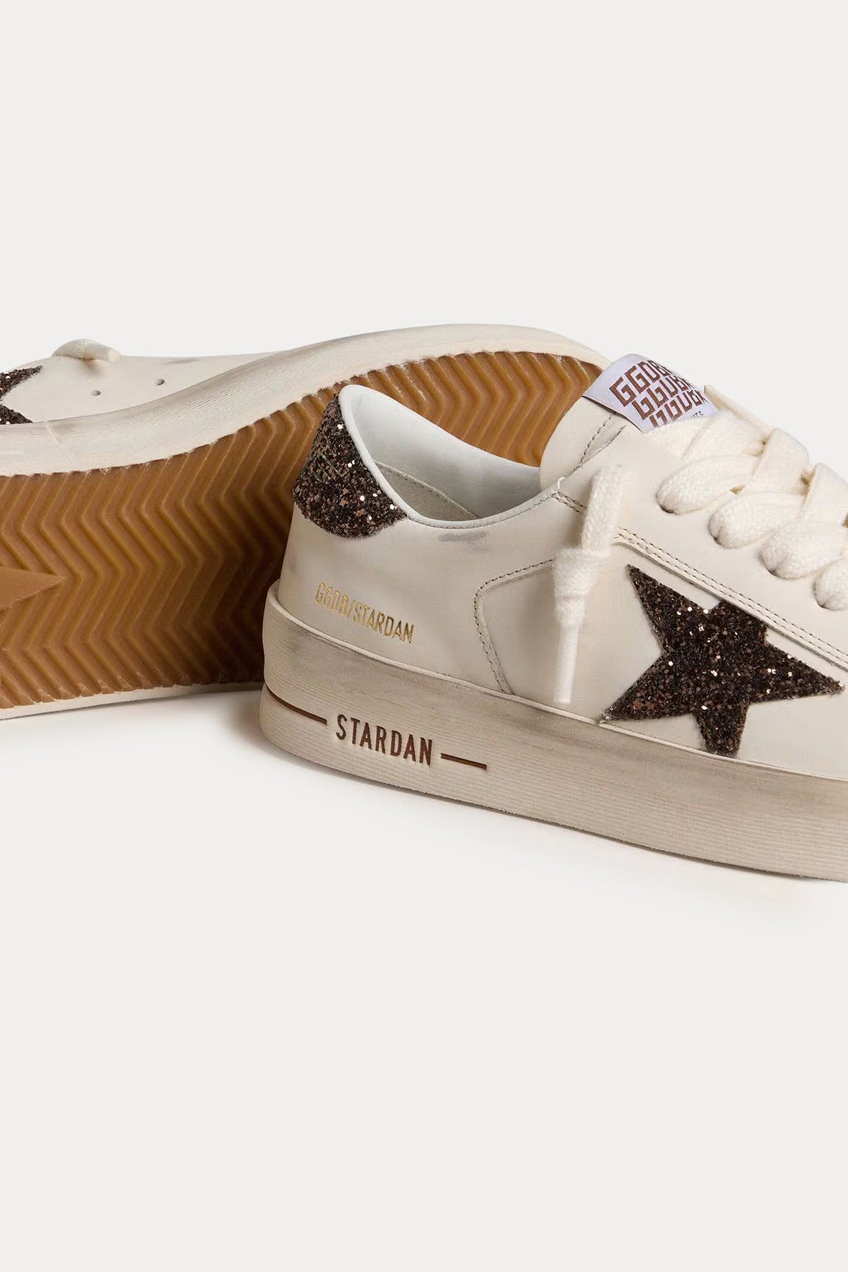 Golden Goose Stardan Payetli Deri Sneaker Ayakkabı