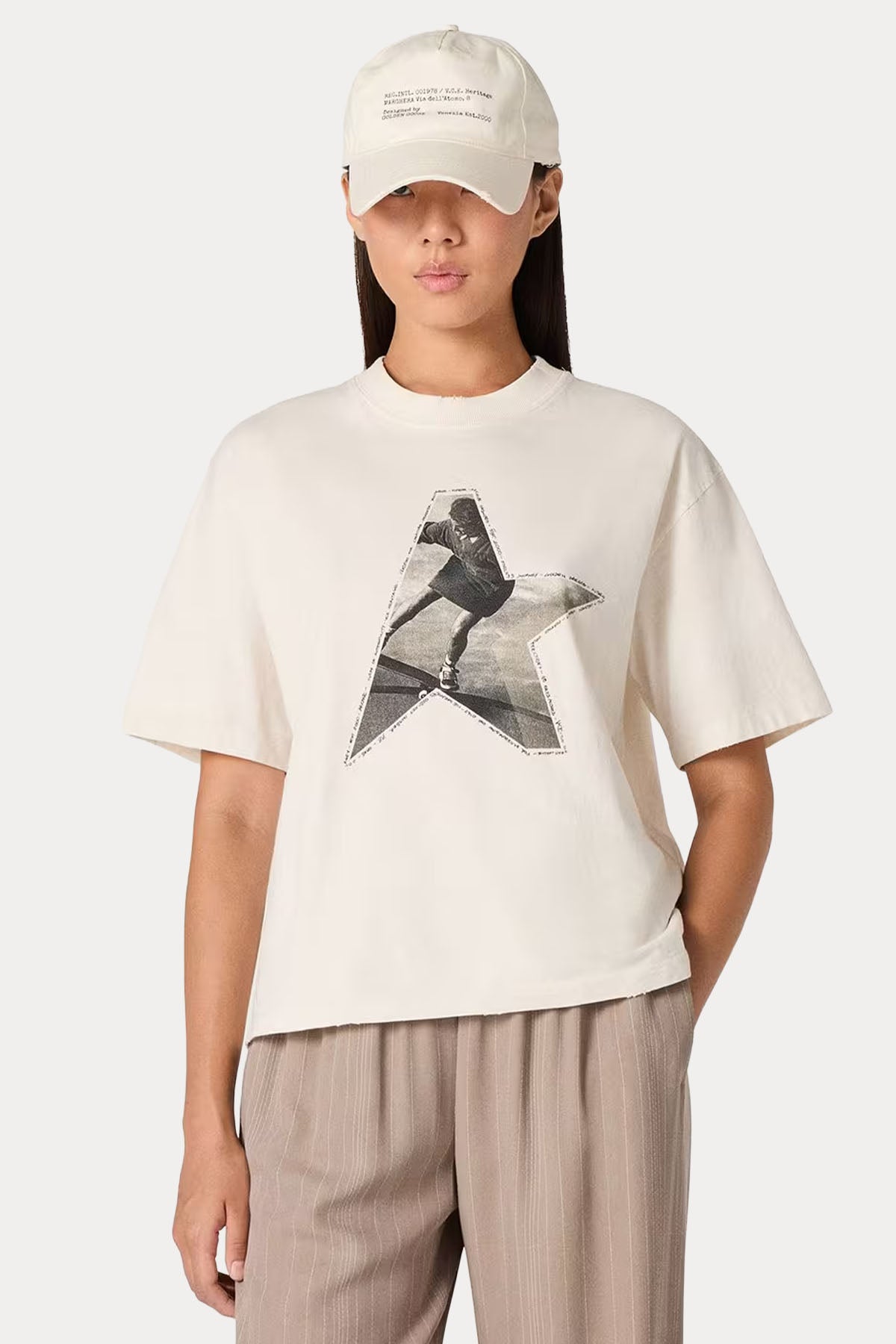 Golden Goose Relaxed Fit Logolu T-shirt-T-shirt-Libas