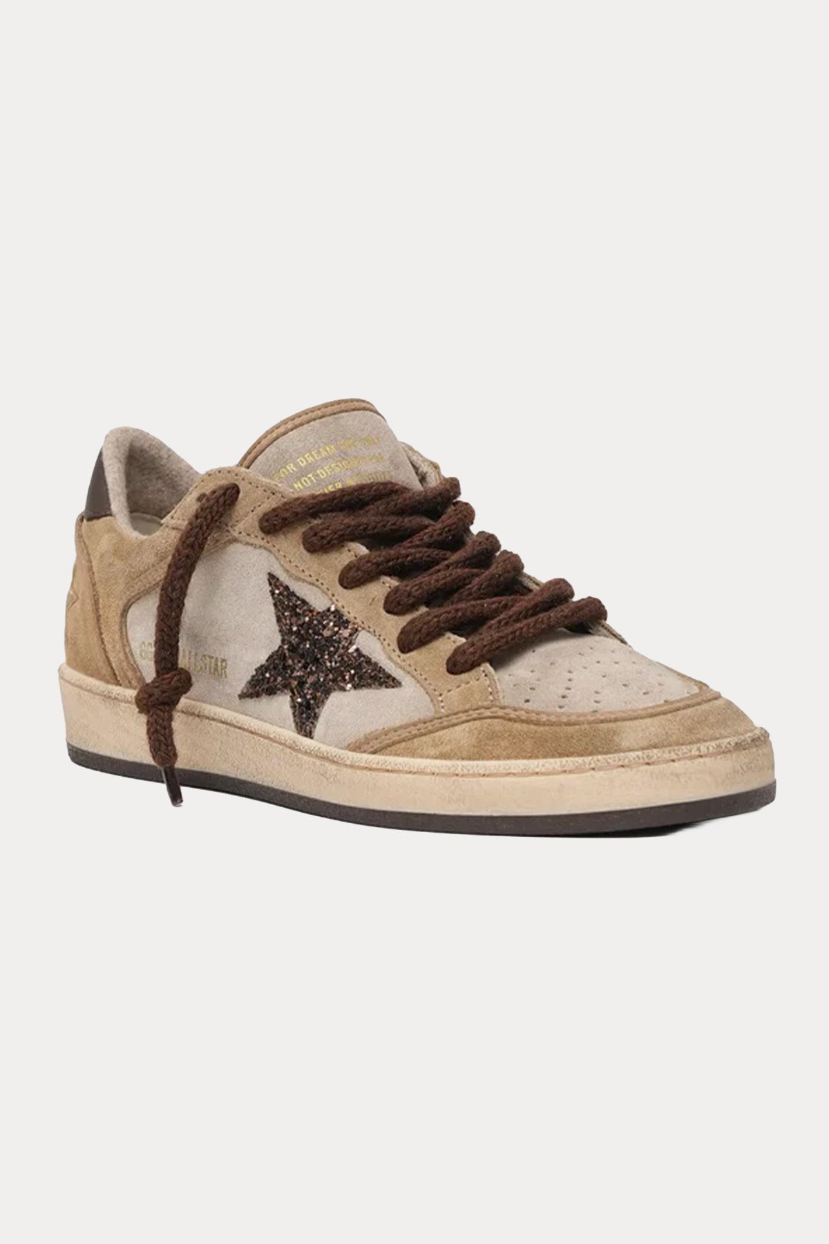 Golden Goose Ball-Star Payetli Nubuk Süet Sneaker Ayakkabı-Ayakkabı-Libas