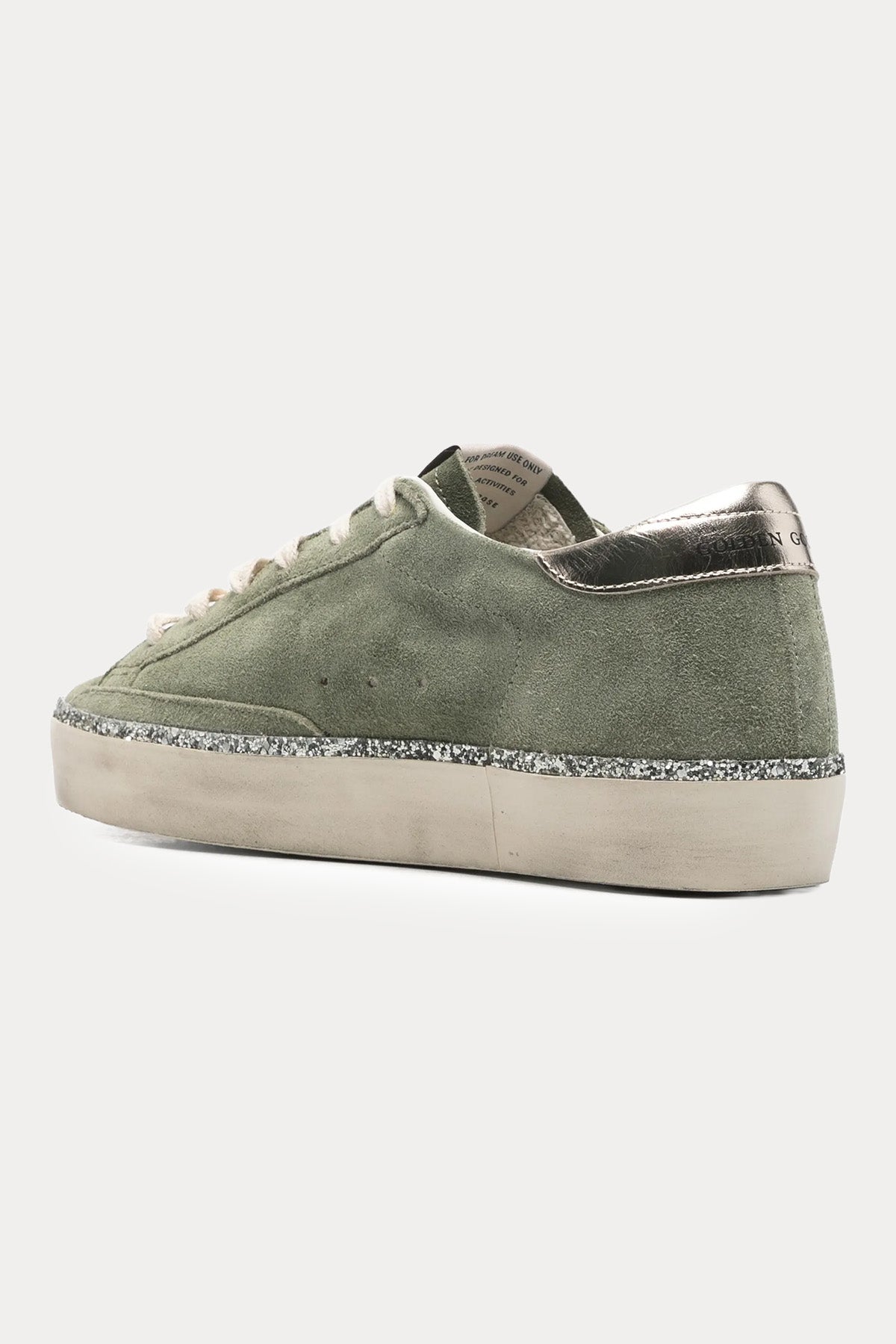 Golden Goose Hi-Star Payetli Süet Sneaker Ayakkabı-Ayakkabı-Libas