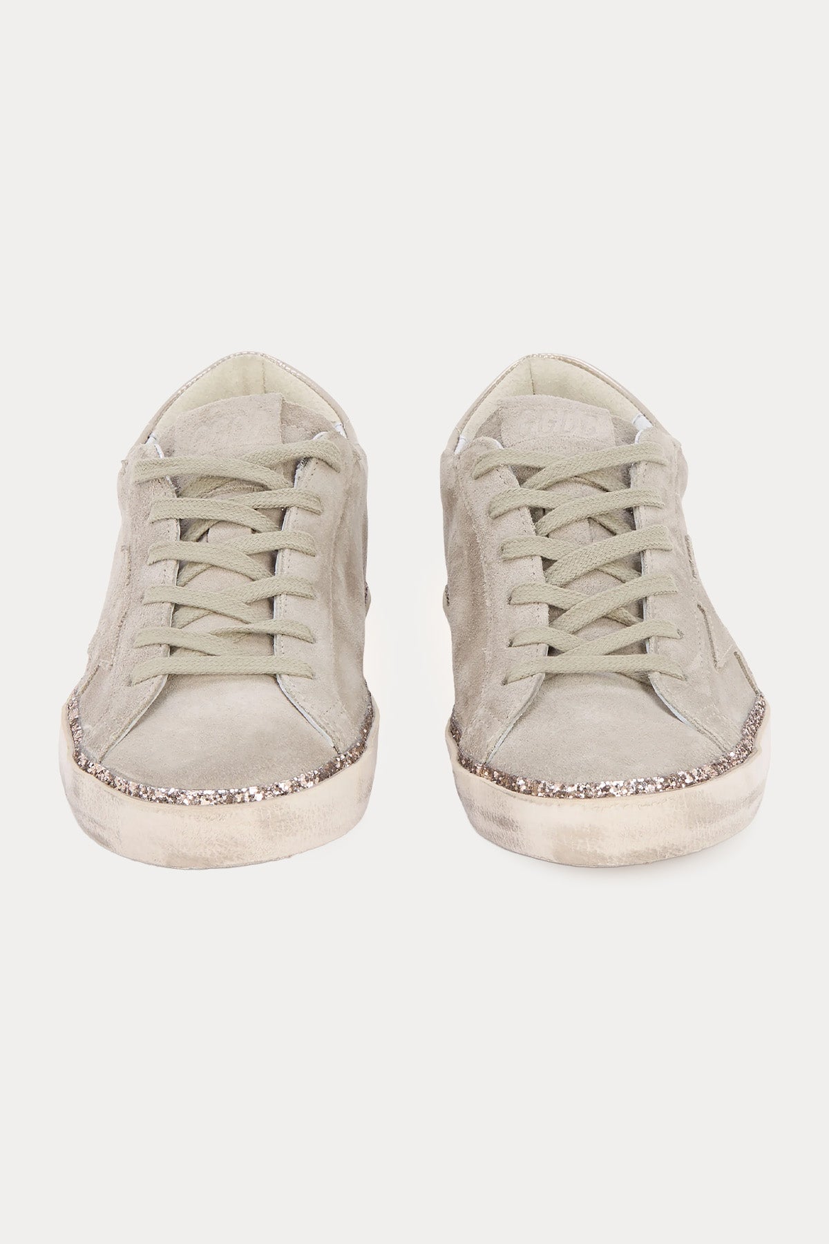 Golden Goose Super-Star Payetli Süet Sneaker Ayakkabı-Ayakkabı-Libas
