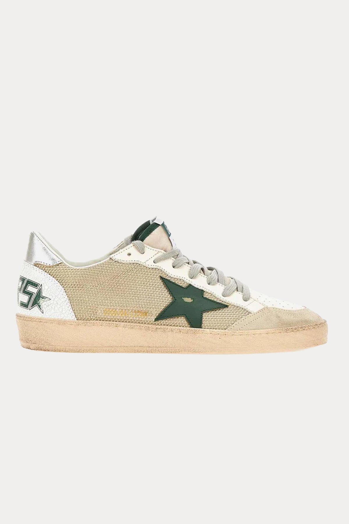 Golden Goose Ball-Star Teknik Fileli Deri Sneaker Ayakkabı-Ayakkabı-Libas