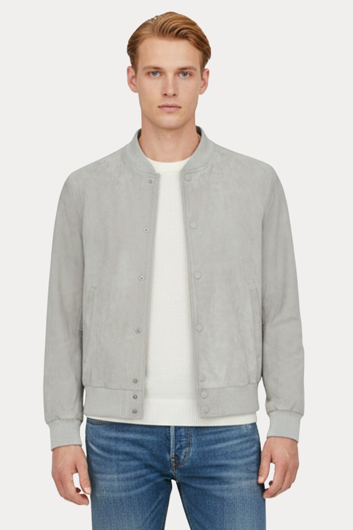 Dondup Relaxed Fit Süet Bomber Ceket