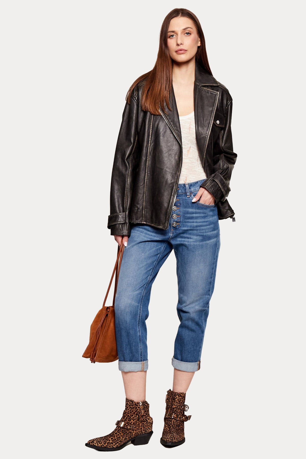 Dondup Koons Loose Fit Yıkamalı Jeans