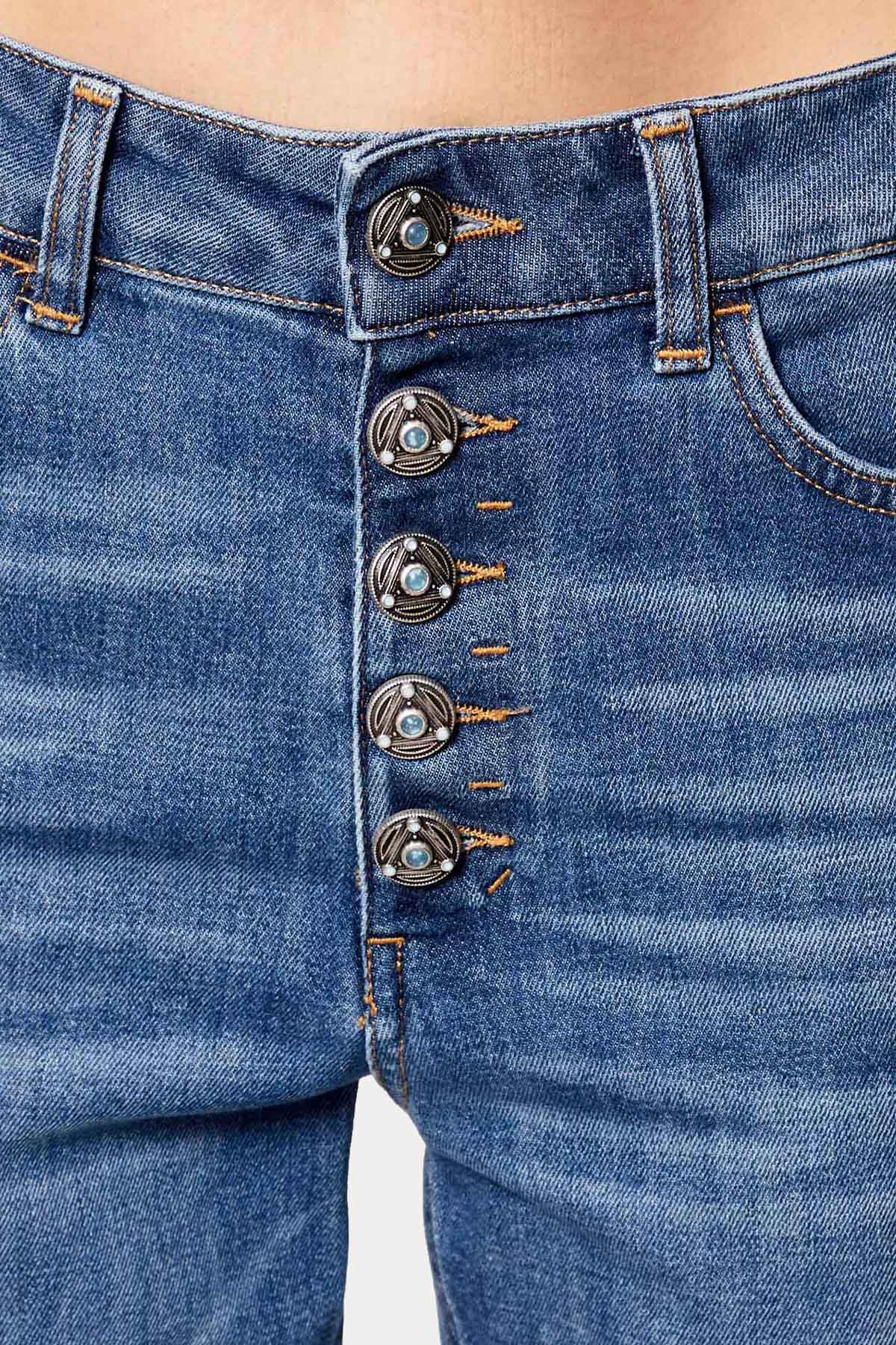 Dondup Koons Loose Fit Yıkamalı Jeans