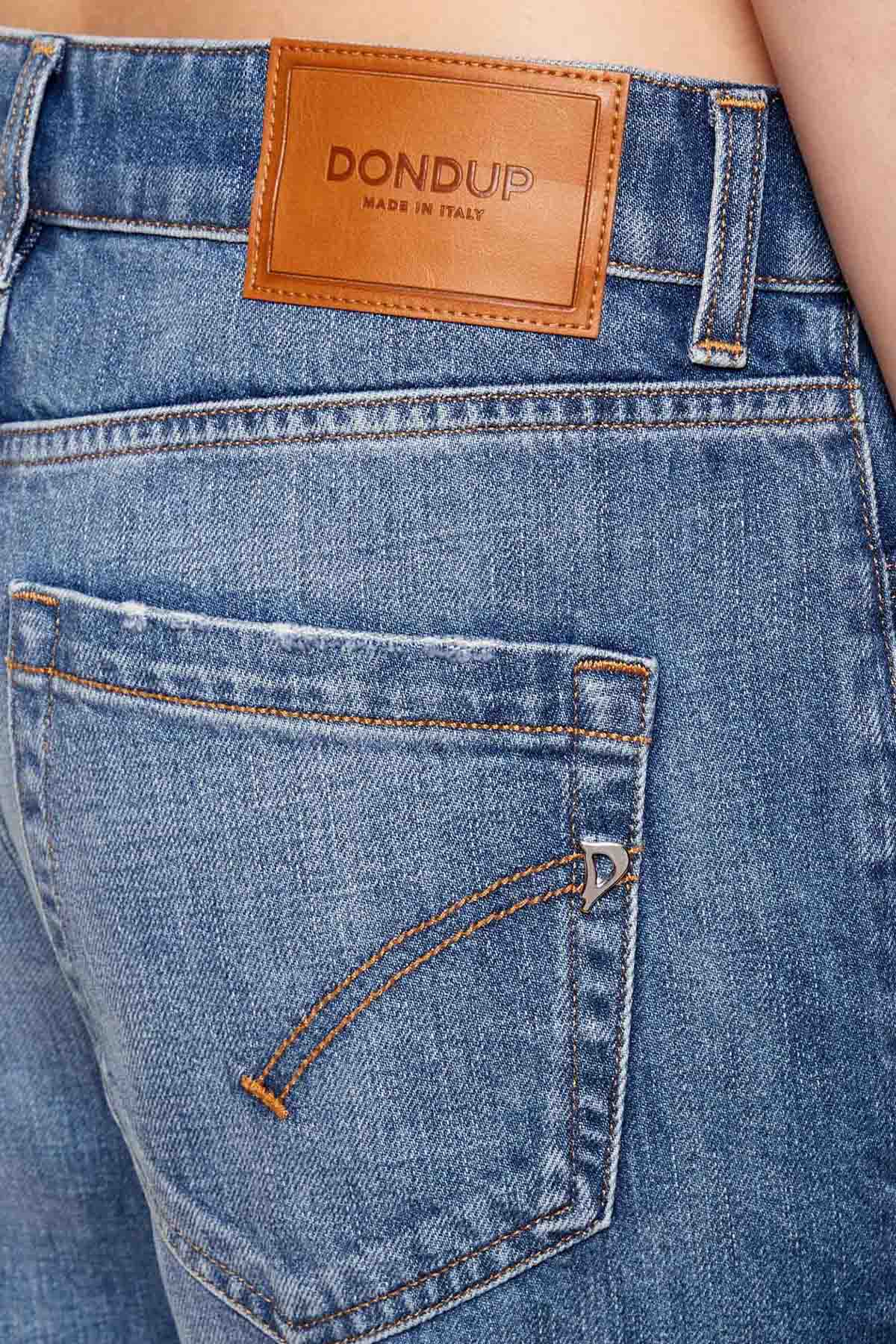 Dondup Koons Loose Fit Yıkamalı Jeans-Jeans-Libas