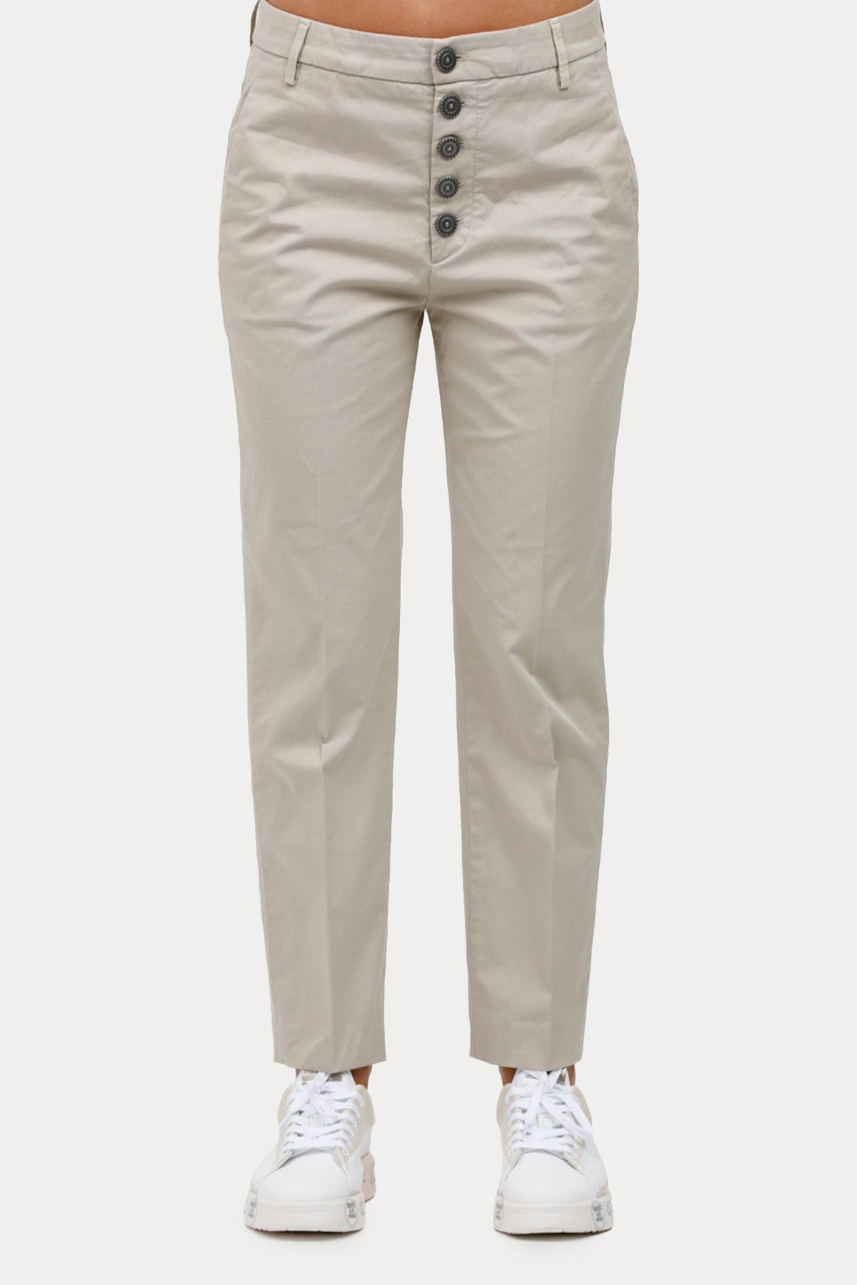 Dondup Slim Regular Fit Yandan Cepli Streç Pantolon-Pantolon-Libas