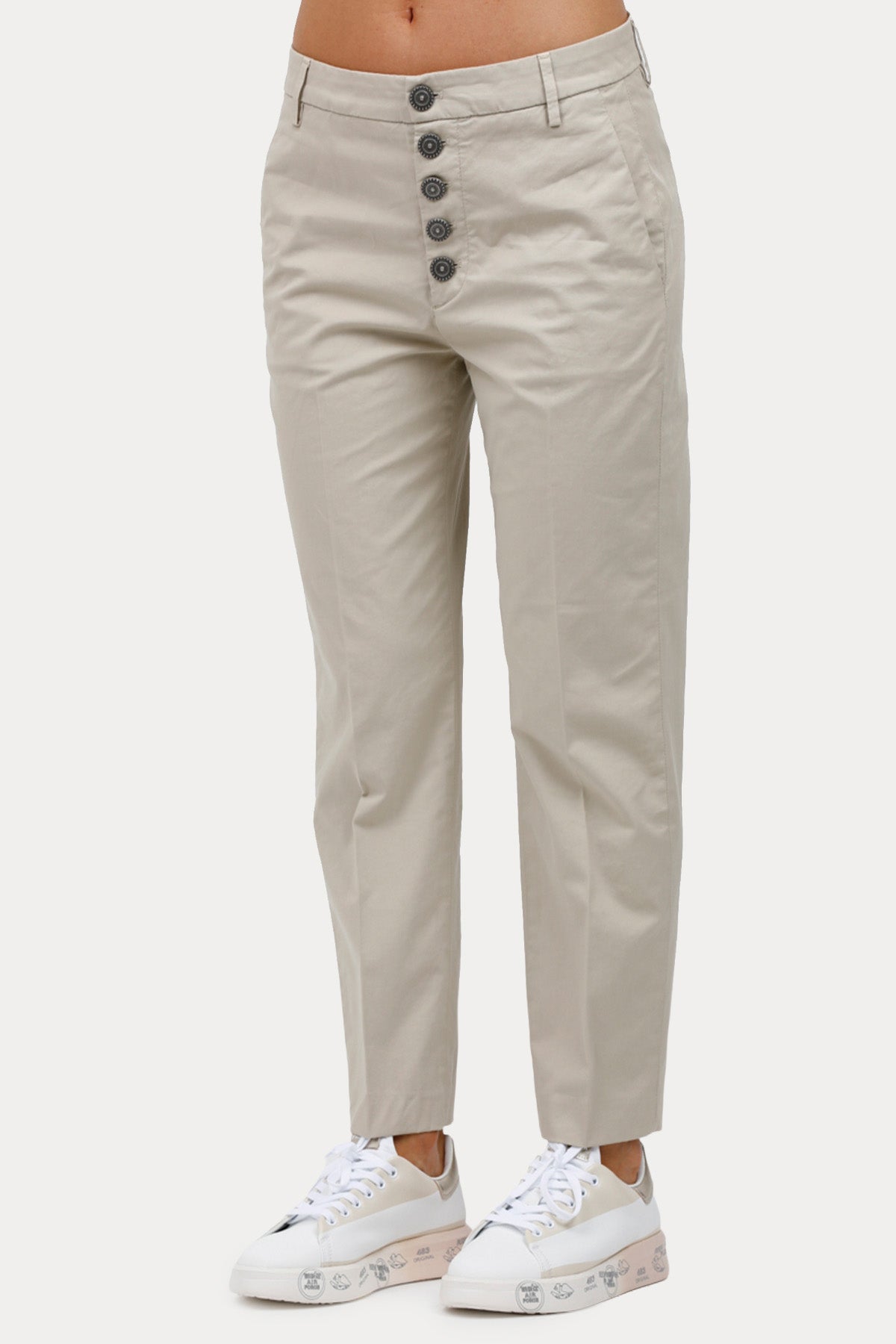 Dondup Slim Regular Fit Yandan Cepli Streç Pantolon-Pantolon-Libas