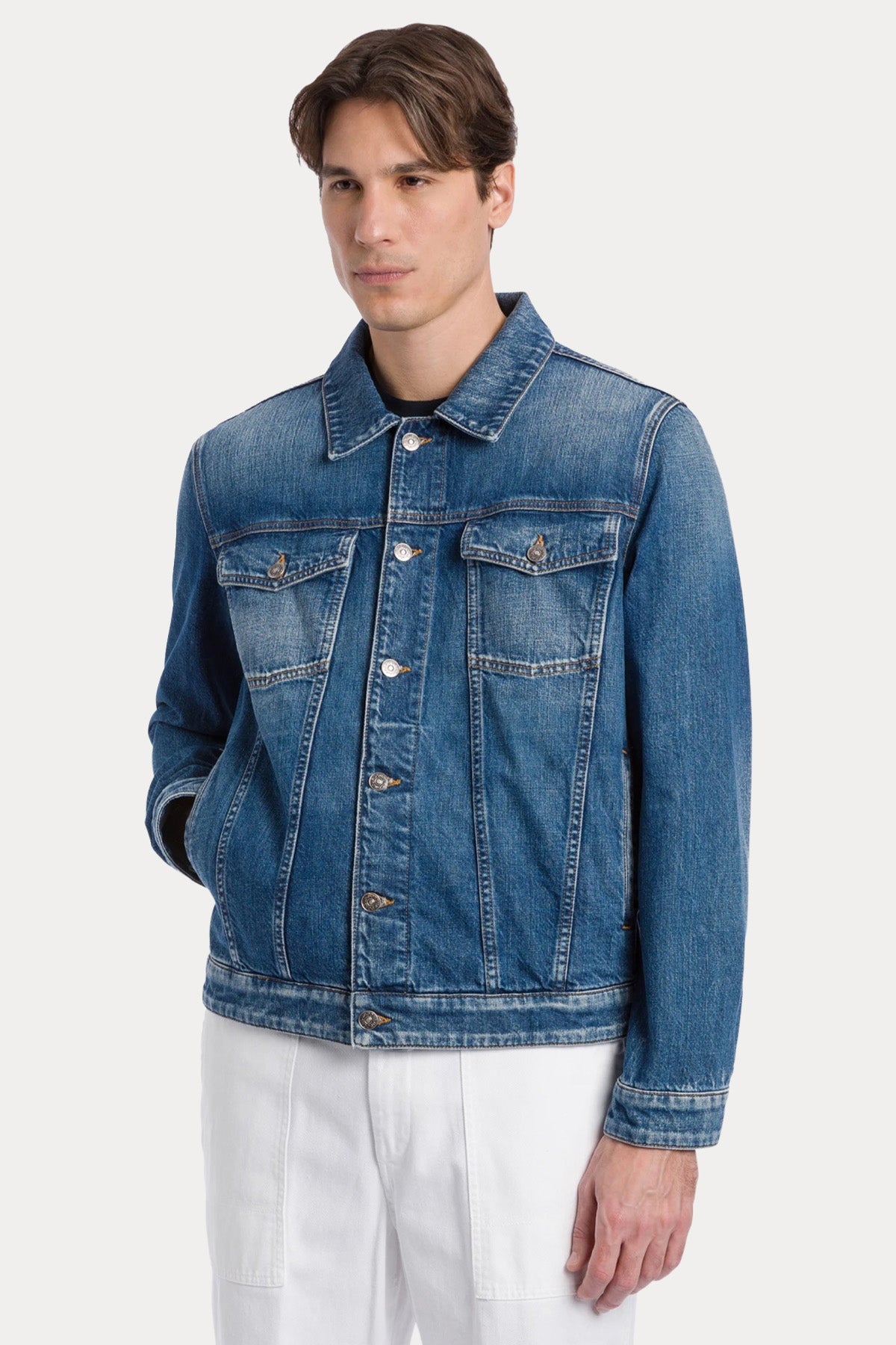 Dondup Regular Fit Yıkamalı Denim Ceket-Ceket-Libas