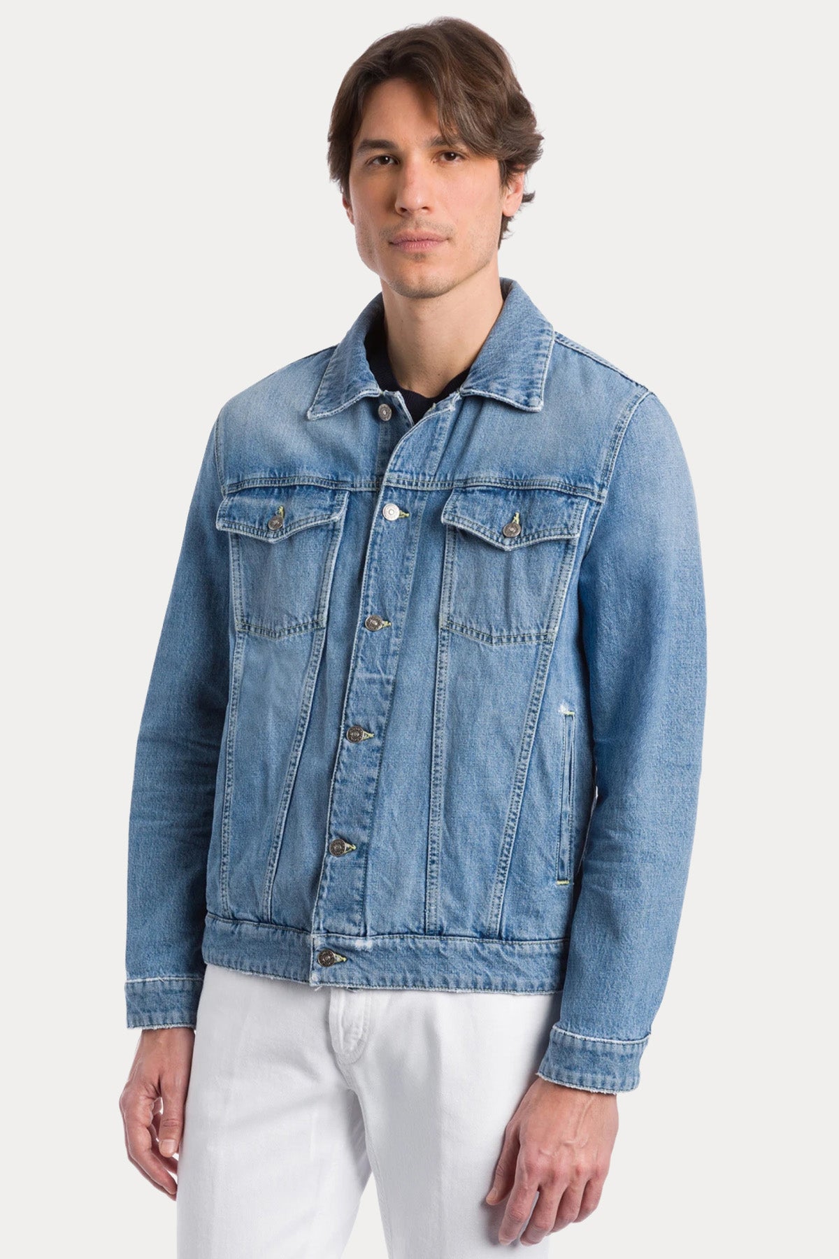 Dondup Regular Fit Yıkamalı Denim Ceket-Ceket-Libas