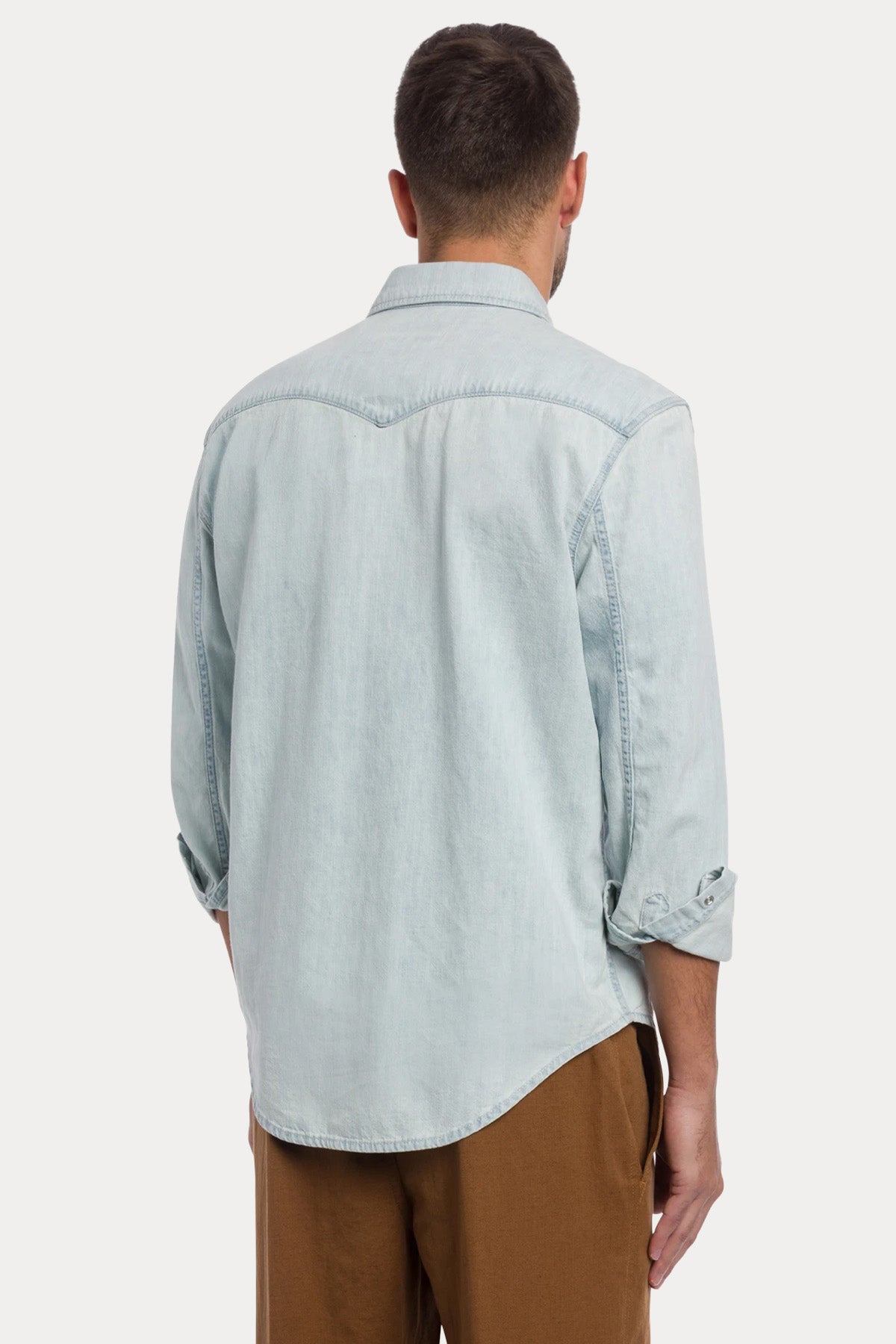 Dondup Regular Fit Yıkamalı Denim Gömlek-Gömlek-Libas