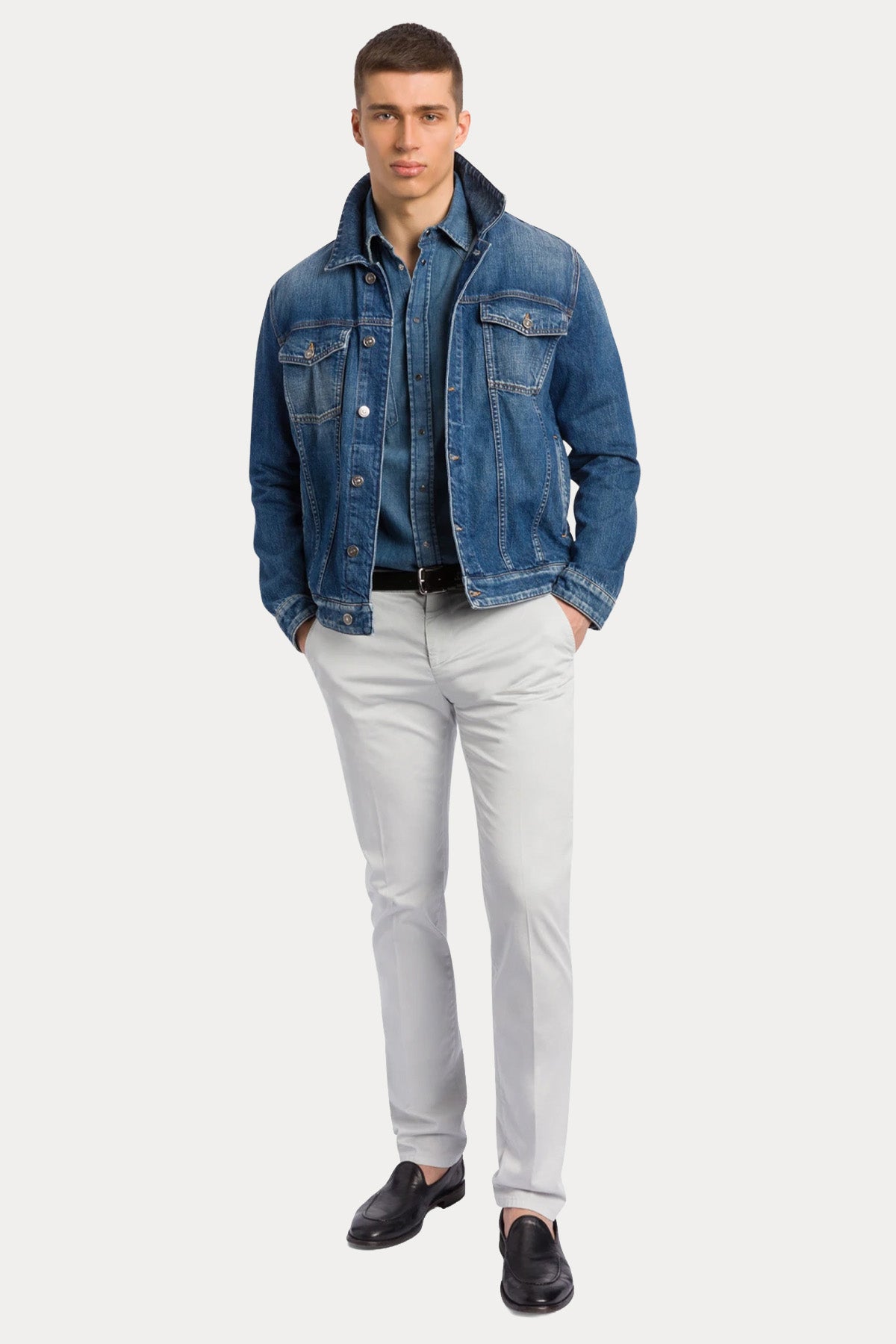 Dondup Regular Fit Yandan Cepli Streç Pantolon-Pantolon-Libas